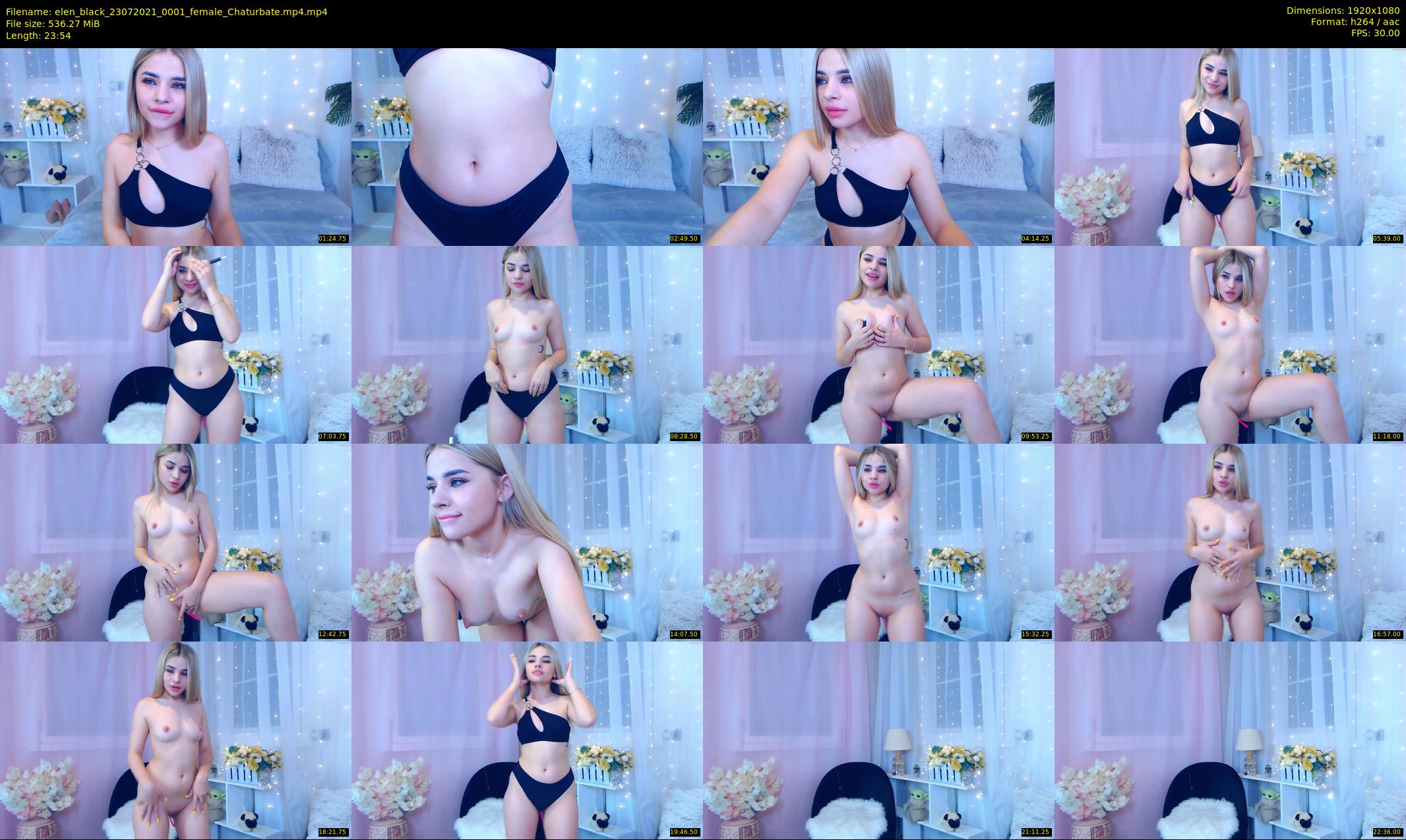 elen_black — 24 minute Chaturbate female cam show recording, 1080p, Jul 23, 2021