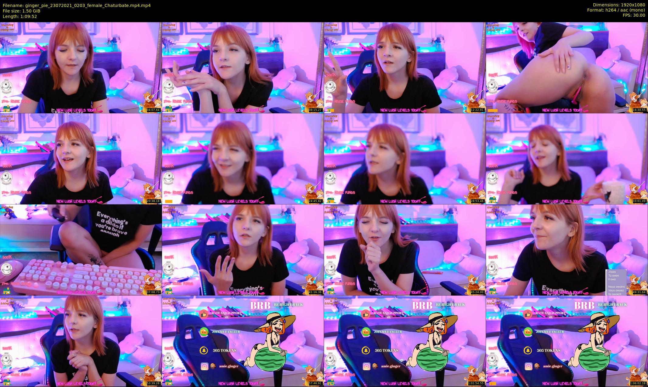 ginger_pie — 70 minute Chaturbate female cam show recording, 1080p, Jul 23, 2021