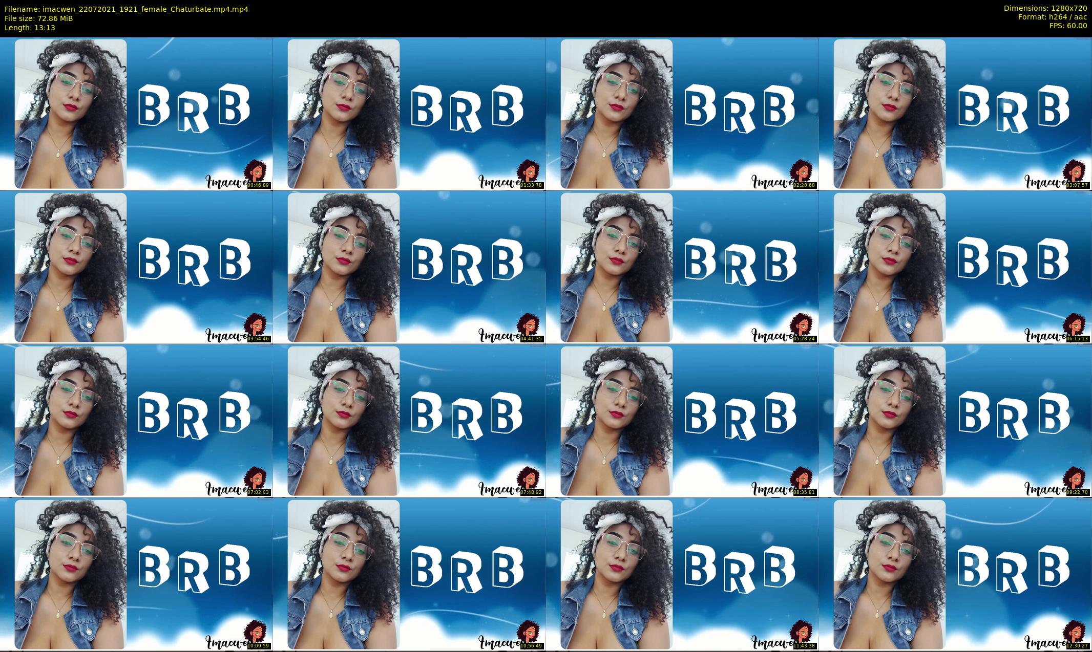 imacwen — 14 minute Chaturbate female cam show recording, 720p, Jul 22, 2021
