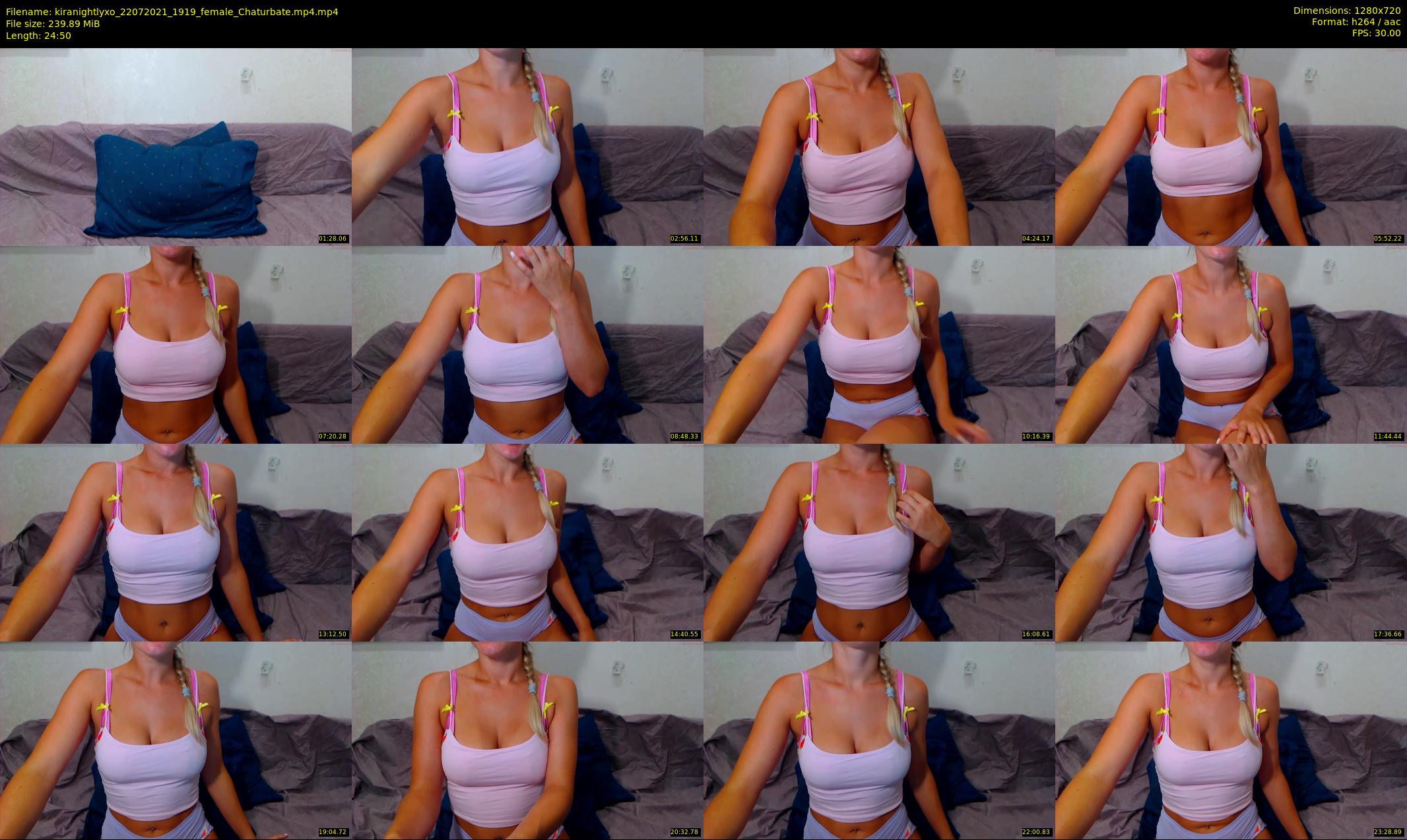 kiranightlyxo — 25 minute Chaturbate female cam show recording, 720p, Jul 22, 2021