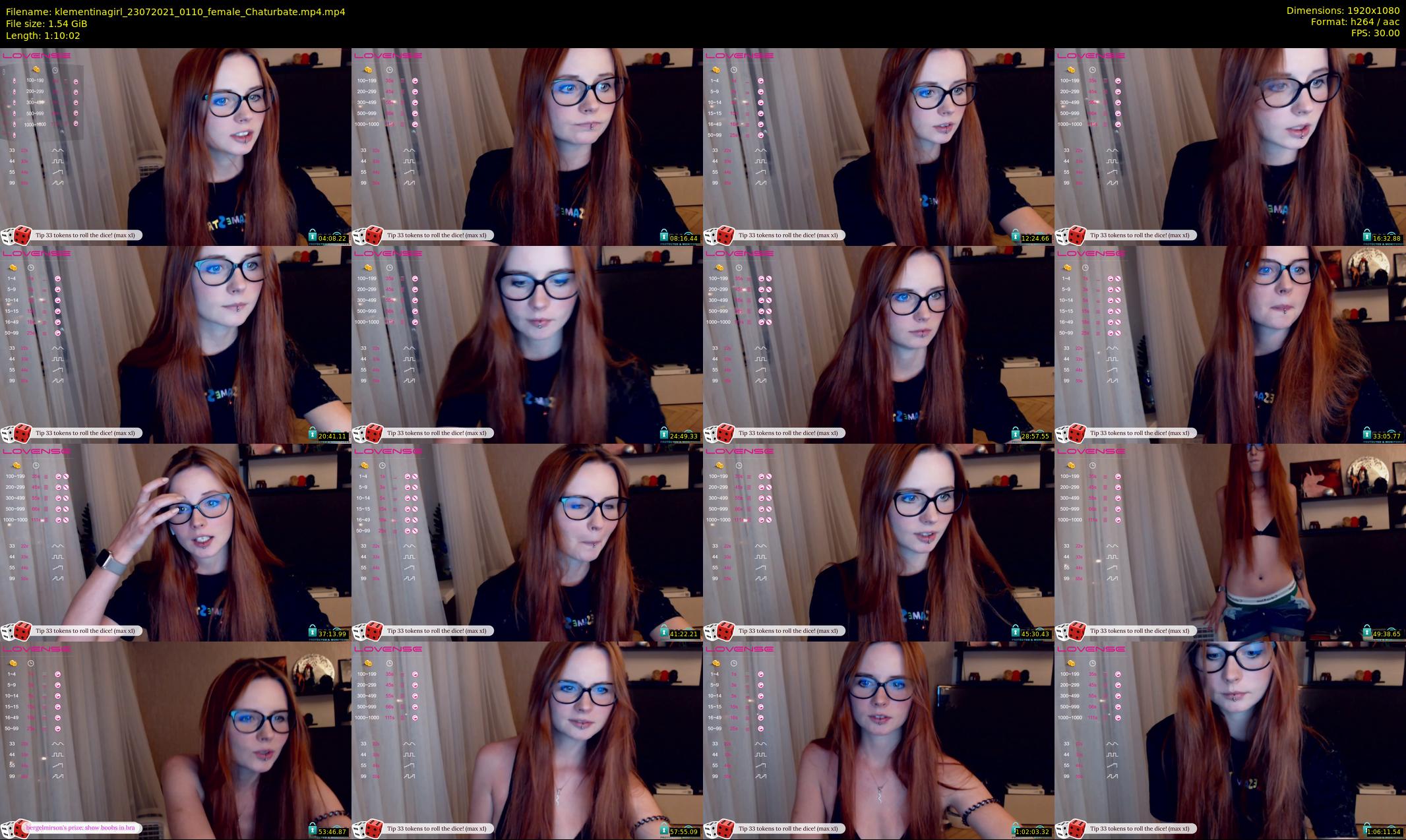 klementinagirl — 71 minute Chaturbate female cam show recording, 1080p, Jul 23, 2021