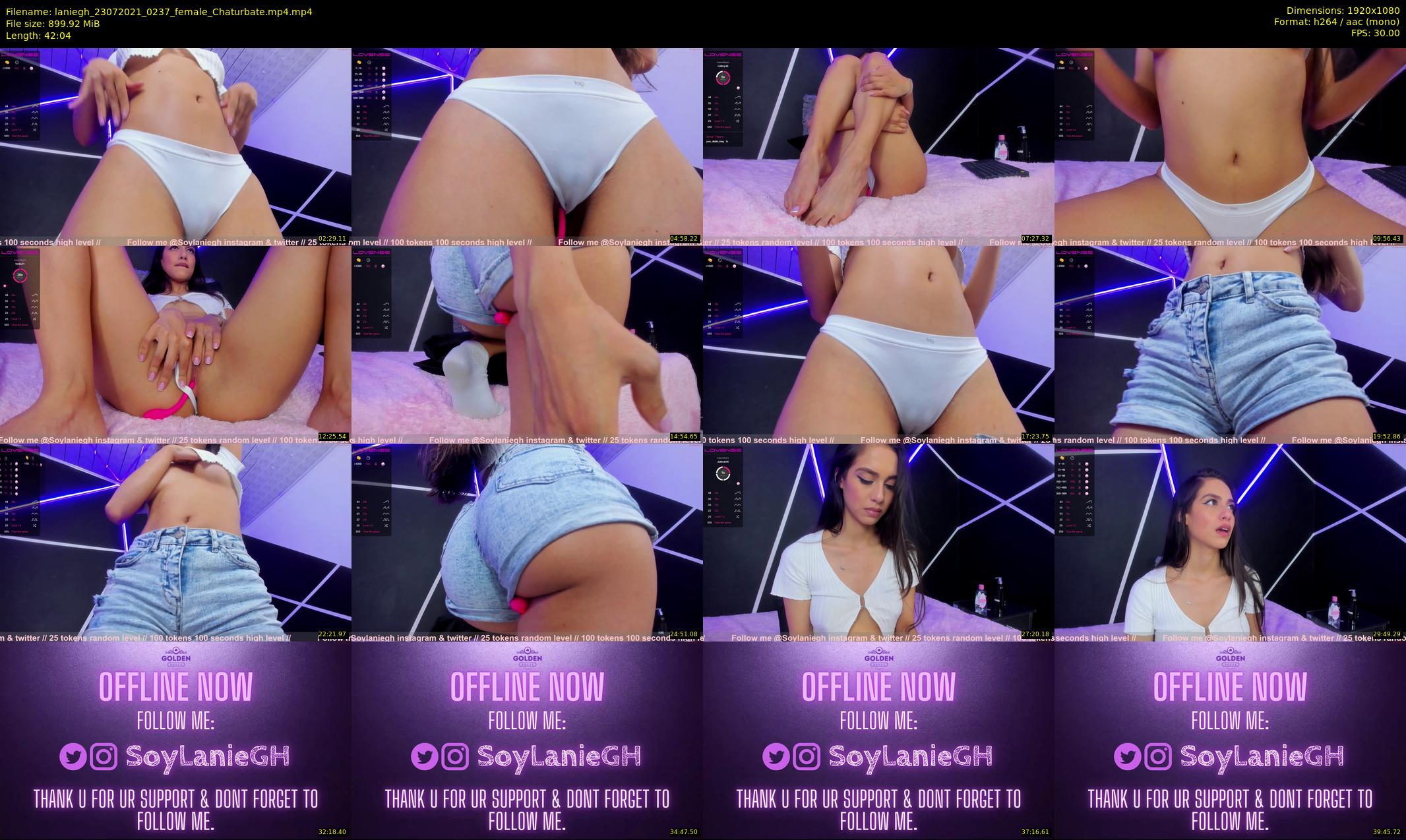laniegh — 43 minute Chaturbate female cam show recording, 1080p, Jul 23, 2021