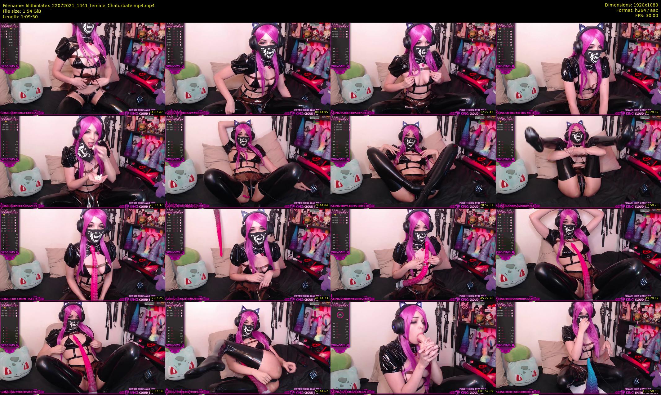 lilithinlatex — 70 minute Chaturbate female cam show recording, 1080p, Jul 22, 2021