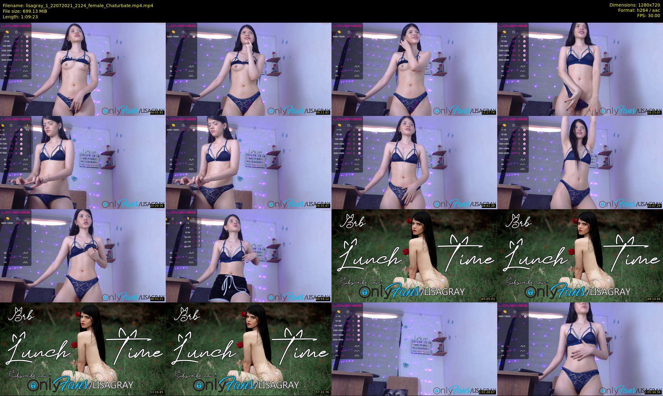 lisagray_1 — 70 minute Chaturbate female cam show recording, 720p, Jul 22, 2021
