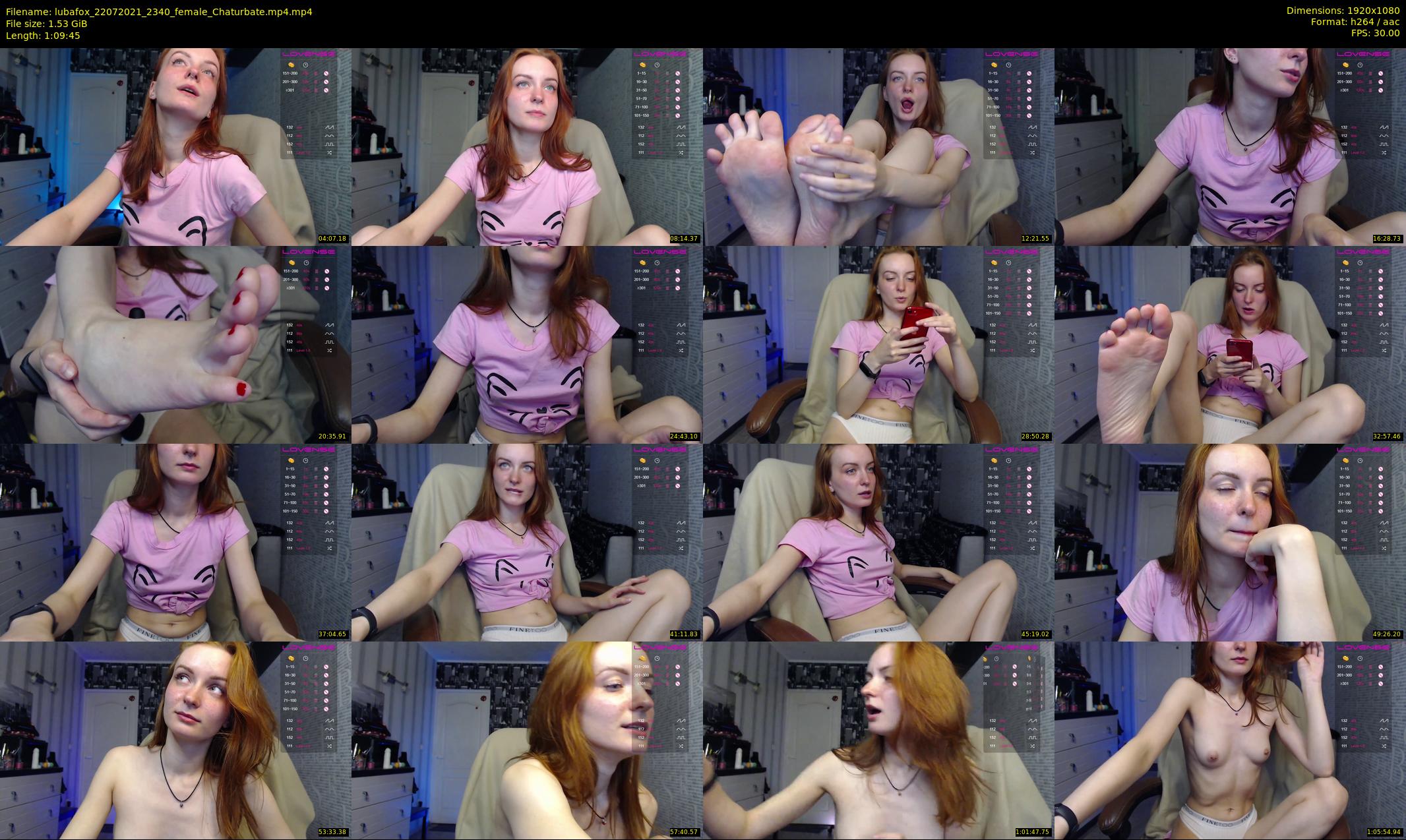 lubafox — 70 minute Chaturbate female cam show recording, 1080p, Jul 22, 2021