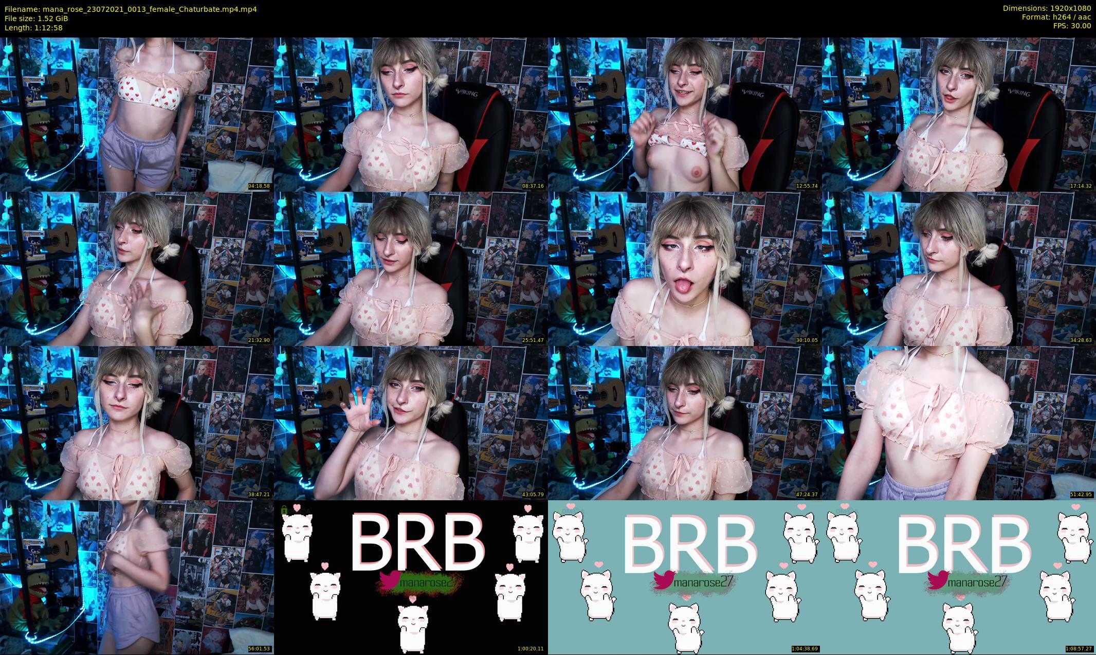 mana_rose — 73 minute Chaturbate female cam show recording, 1080p, Jul 23, 2021