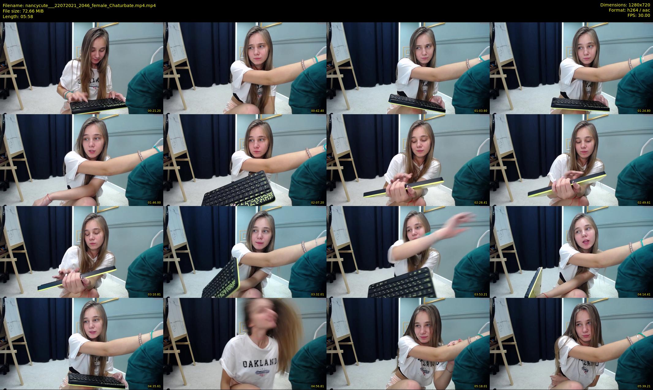 nancycute__ — 6 minute Chaturbate female cam show recording, 720p, Jul 22, 2021