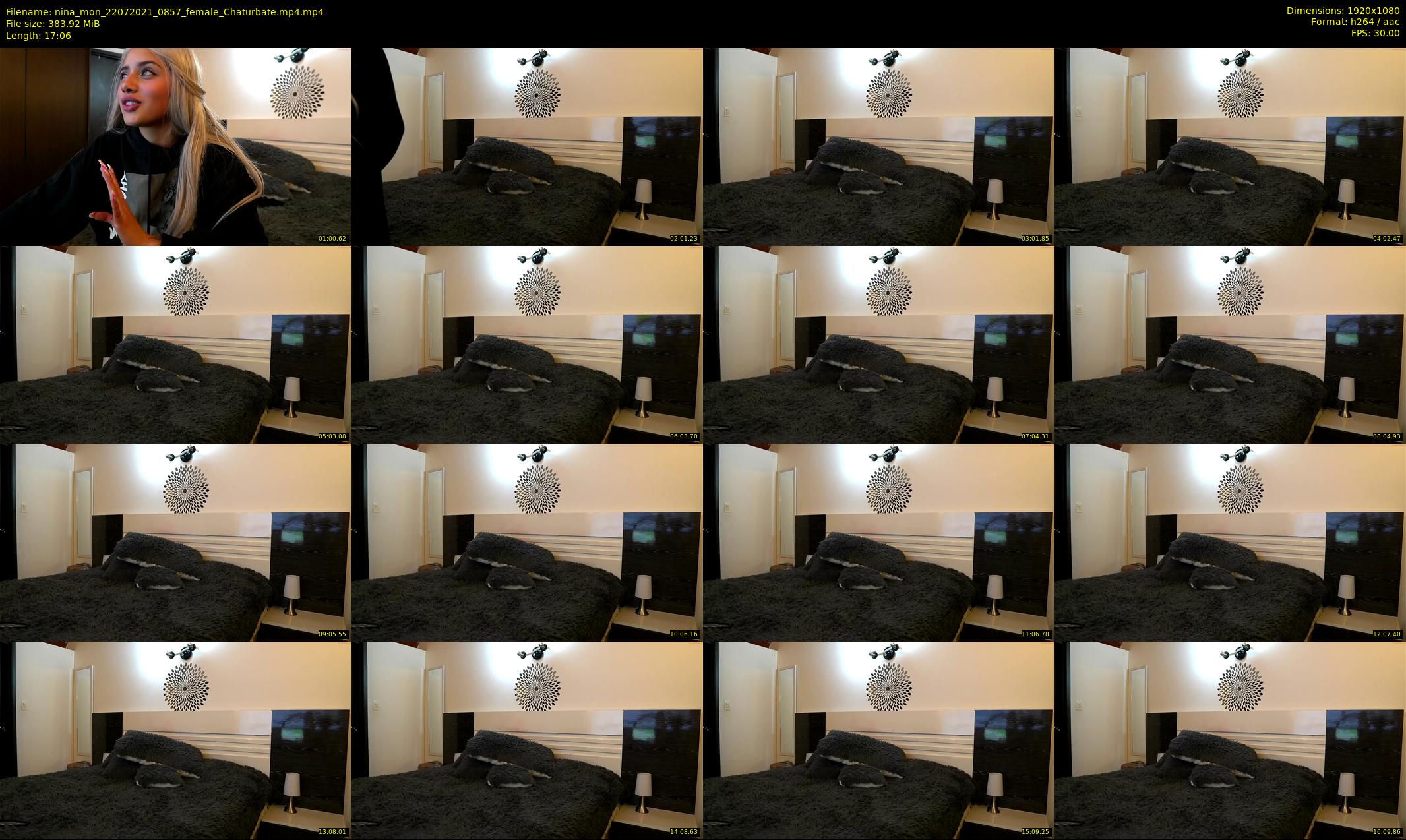 nina_mon — 18 minute Chaturbate female cam show recording, 1080p, Jul 22, 2021