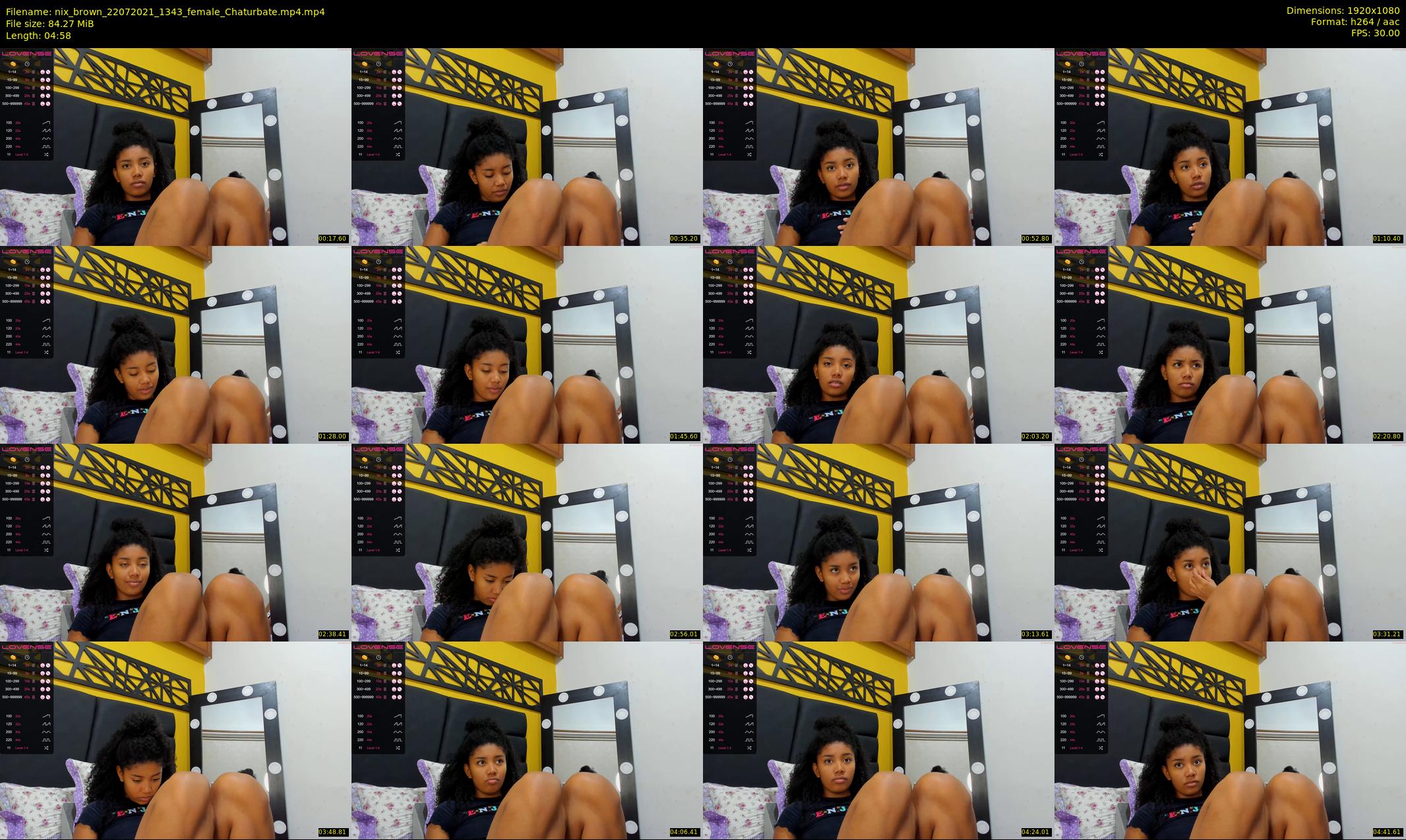 nix_brown — 5 minute Chaturbate female cam show recording, 1080p, Jul 22, 2021