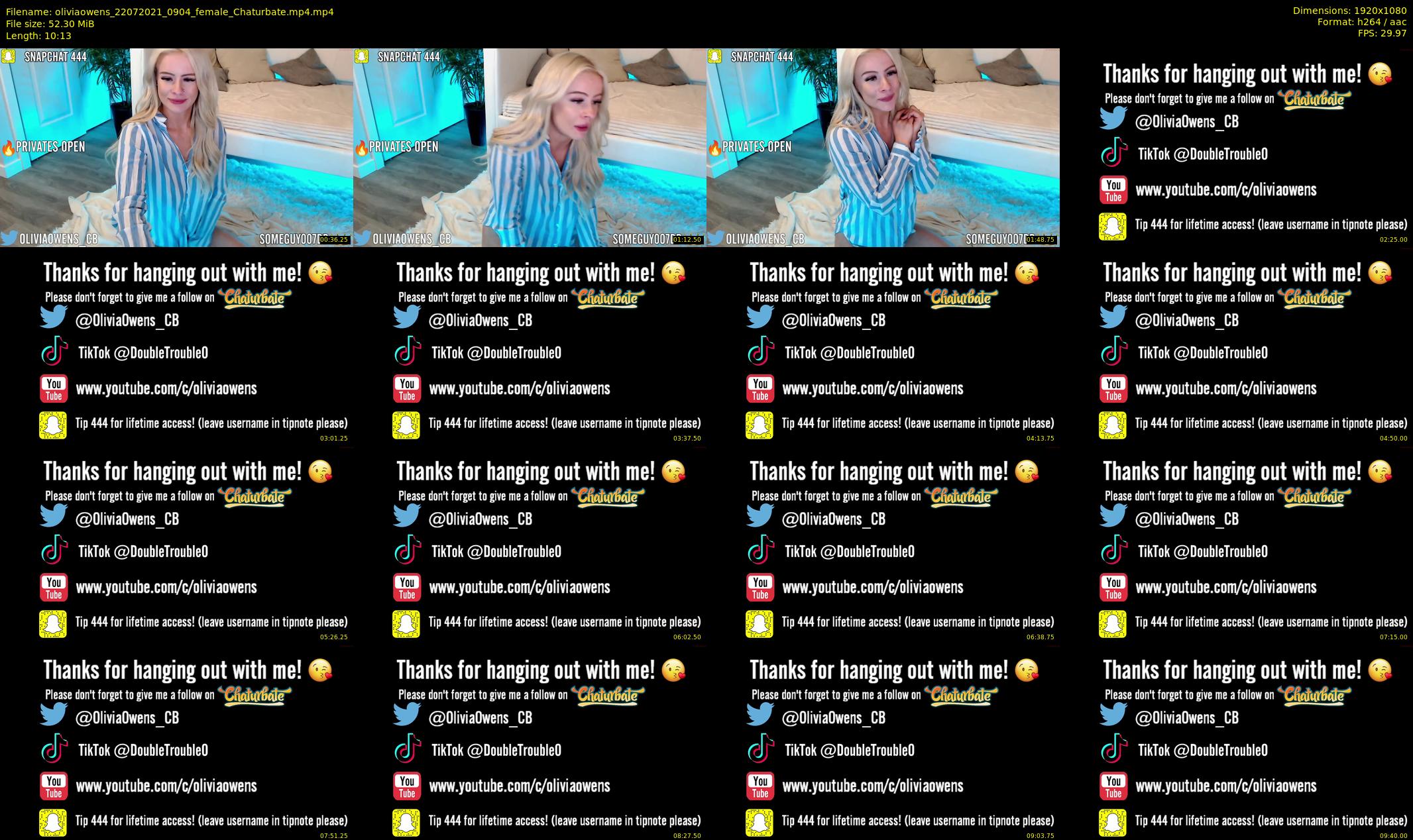 oliviaowens — 11 minute Chaturbate female cam show recording, 1080p, Jul 22, 2021