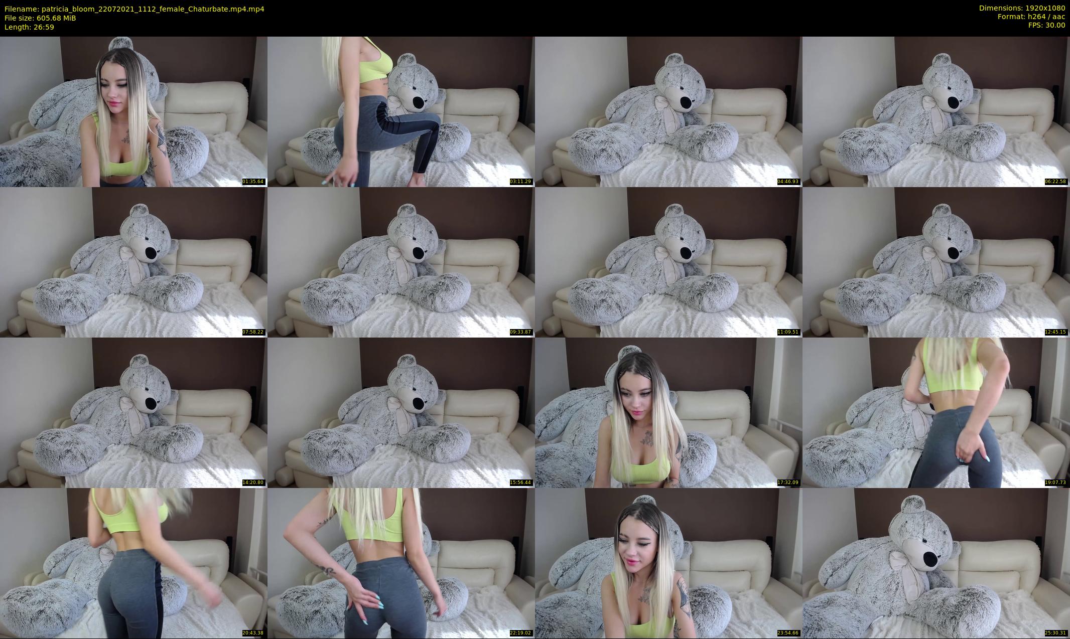 patricia_bloom — 27 minute Chaturbate female cam show recording, 1080p, Jul 22, 2021