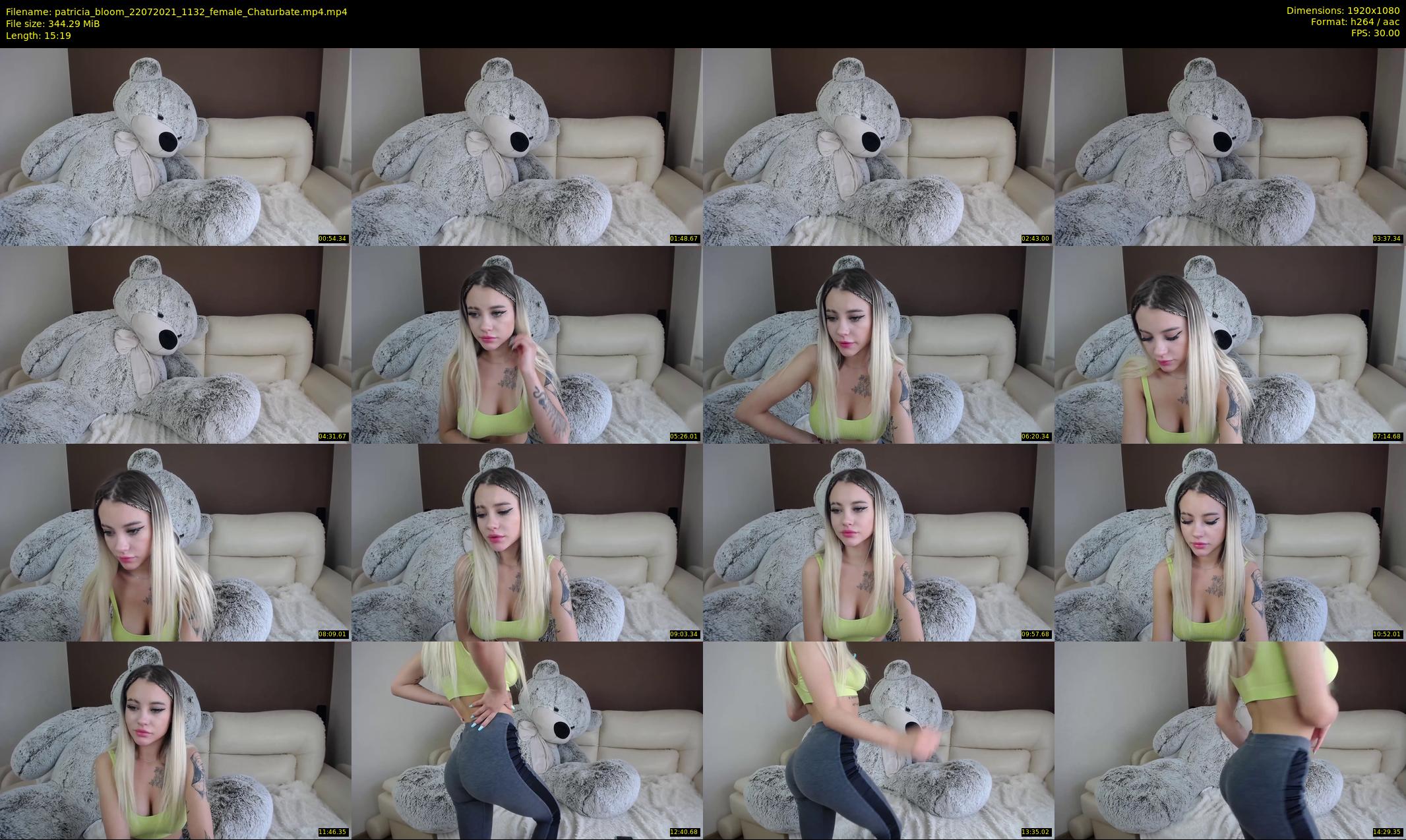 patricia_bloom — 16 minute Chaturbate female cam show recording, 1080p, Jul 22, 2021