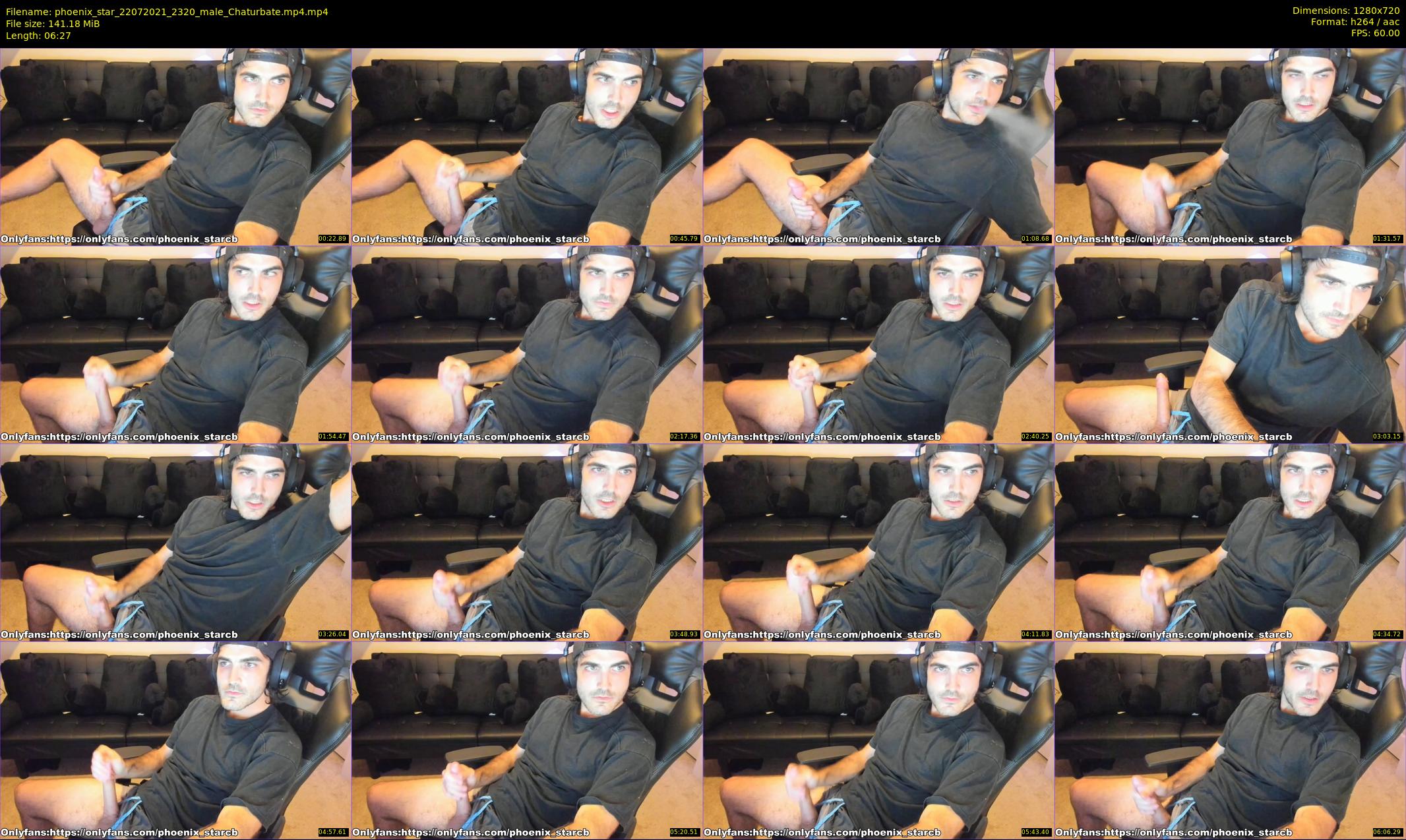 phoenix_star — 7 minute Chaturbate male cam show recording, 720p, Jul 22, 2021