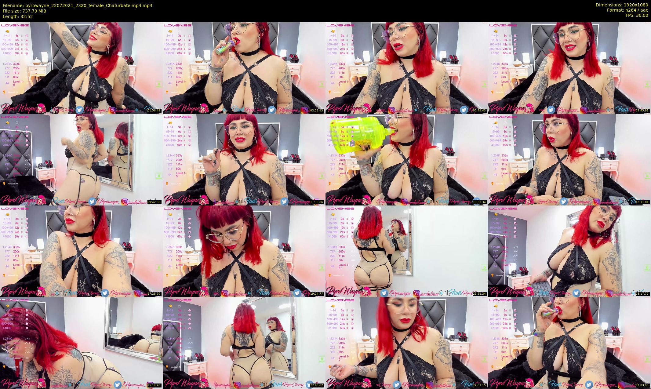 pyrowayne — 33 minute Chaturbate female cam show recording, 1080p, Jul 22, 2021