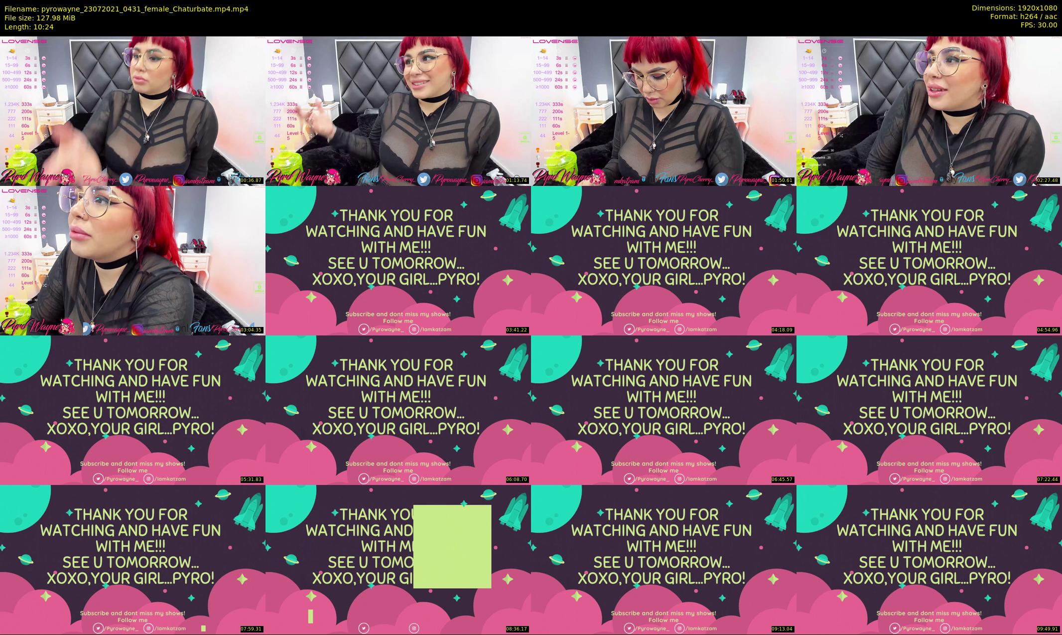 pyrowayne — 11 minute Chaturbate female cam show recording, 1080p, Jul 23, 2021