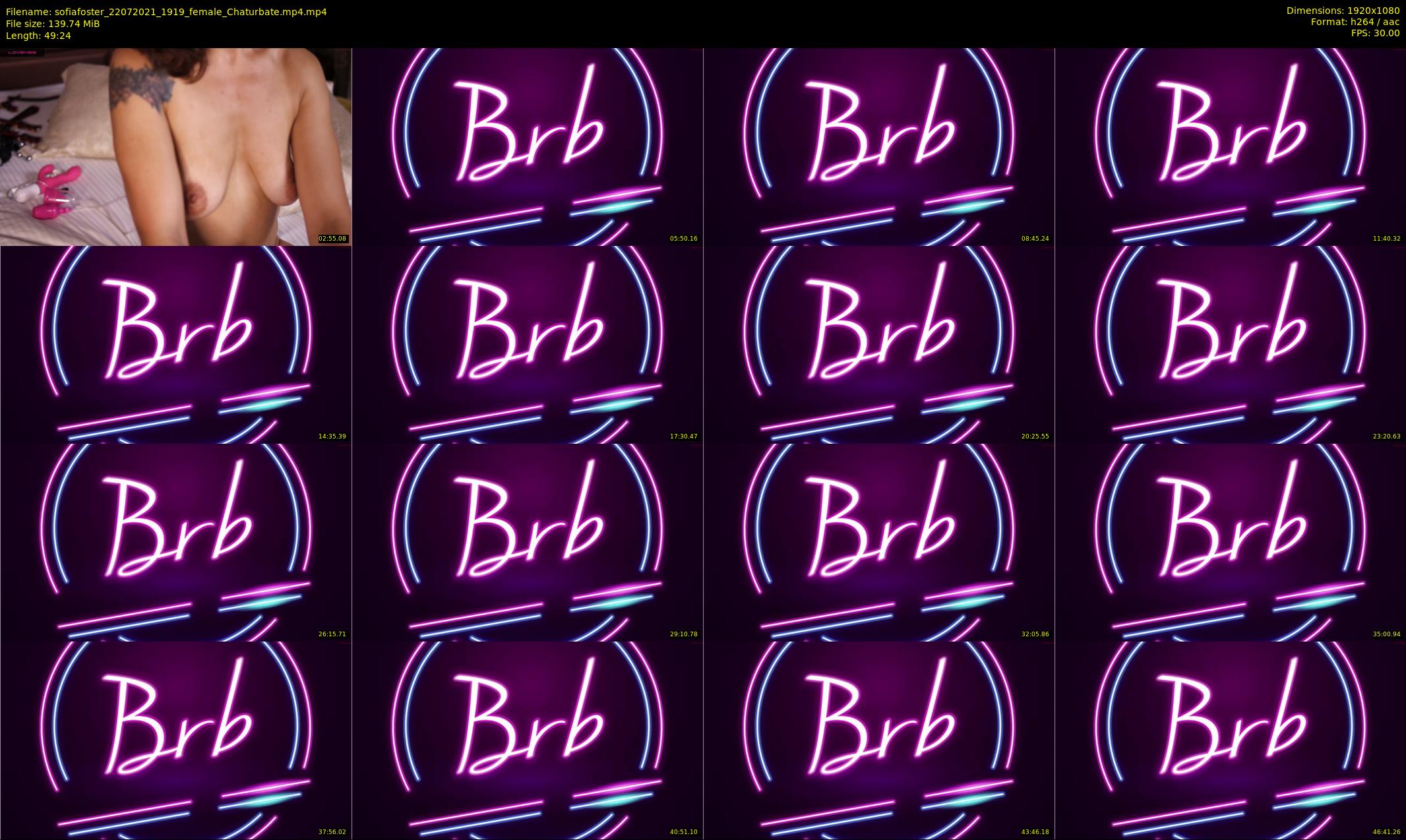 sofiafoster — 50 minute Chaturbate female cam show recording, 1080p, Jul 22, 2021
