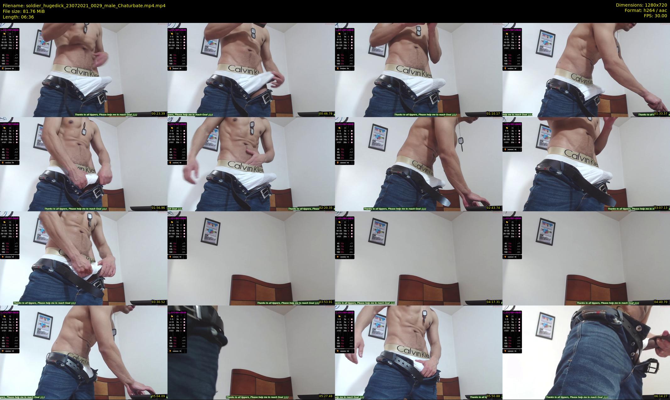 soldier_hugedick — 7 minute Chaturbate male cam show recording, 720p, Jul 23, 2021