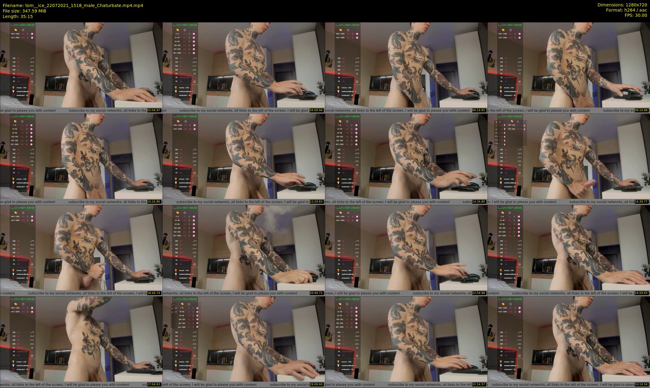 tom__ice — 36 minute Chaturbate male cam show recording, 720p, Jul 22, 2021