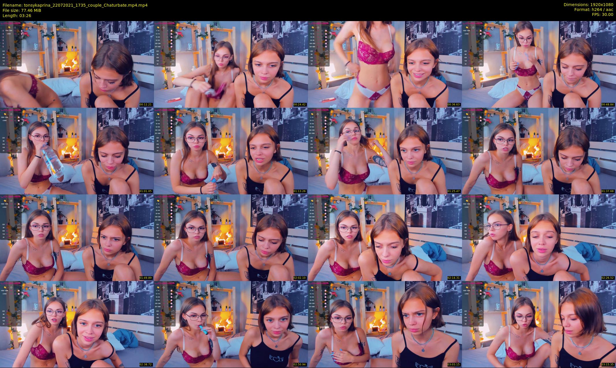 tonsykaprina — 4 minute Chaturbate couple cam show recording, 1080p, Jul 22, 2021