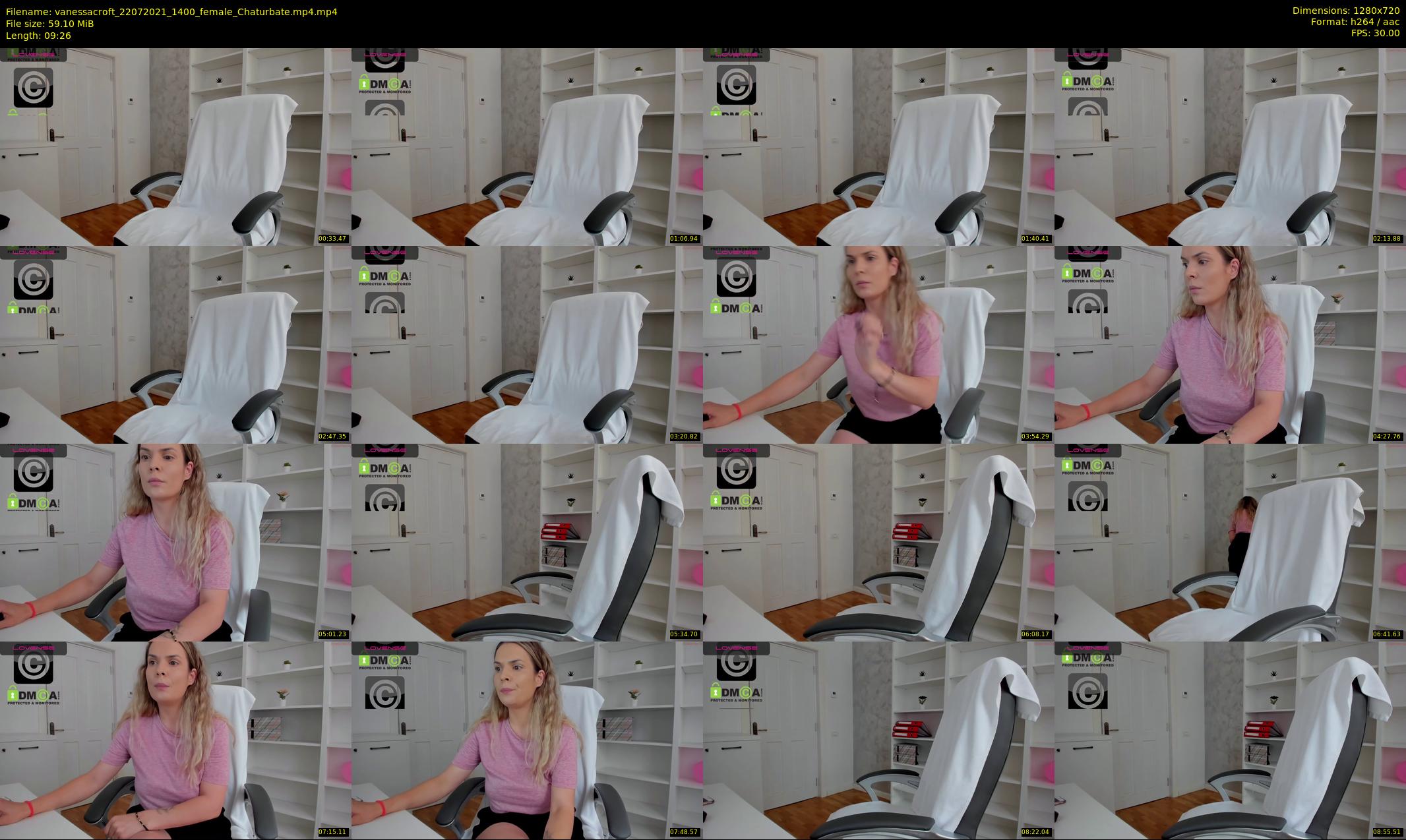 vanessacroft — 10 minute Chaturbate female cam show recording, 720p, Jul 22, 2021