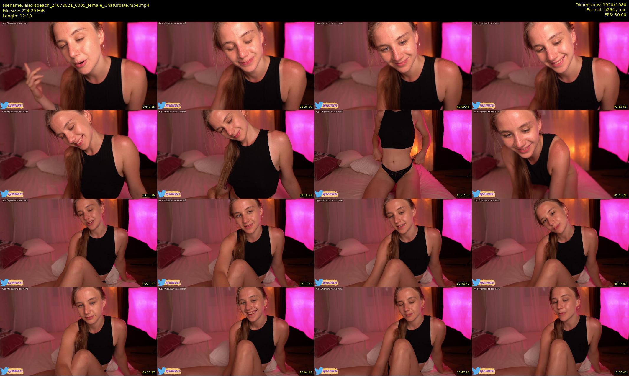 alexispeach — 13 minute Chaturbate female cam show recording, 1080p, Jul 24, 2021