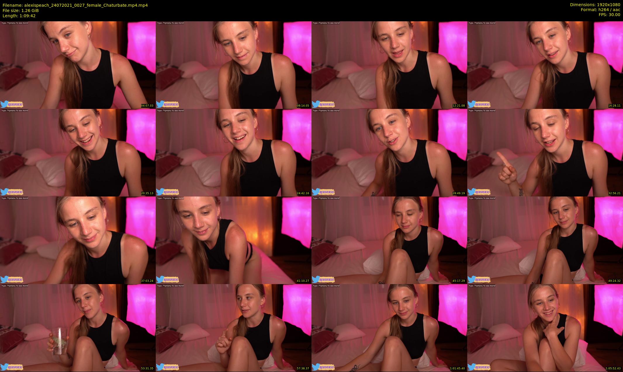 alexispeach — 70 minute Chaturbate female cam show recording, 1080p, Jul 24, 2021