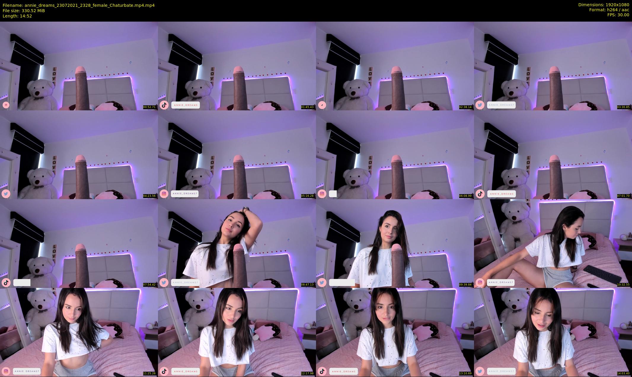 annie_dreams — 15 minute Chaturbate female cam show recording, 1080p, Jul 23, 2021