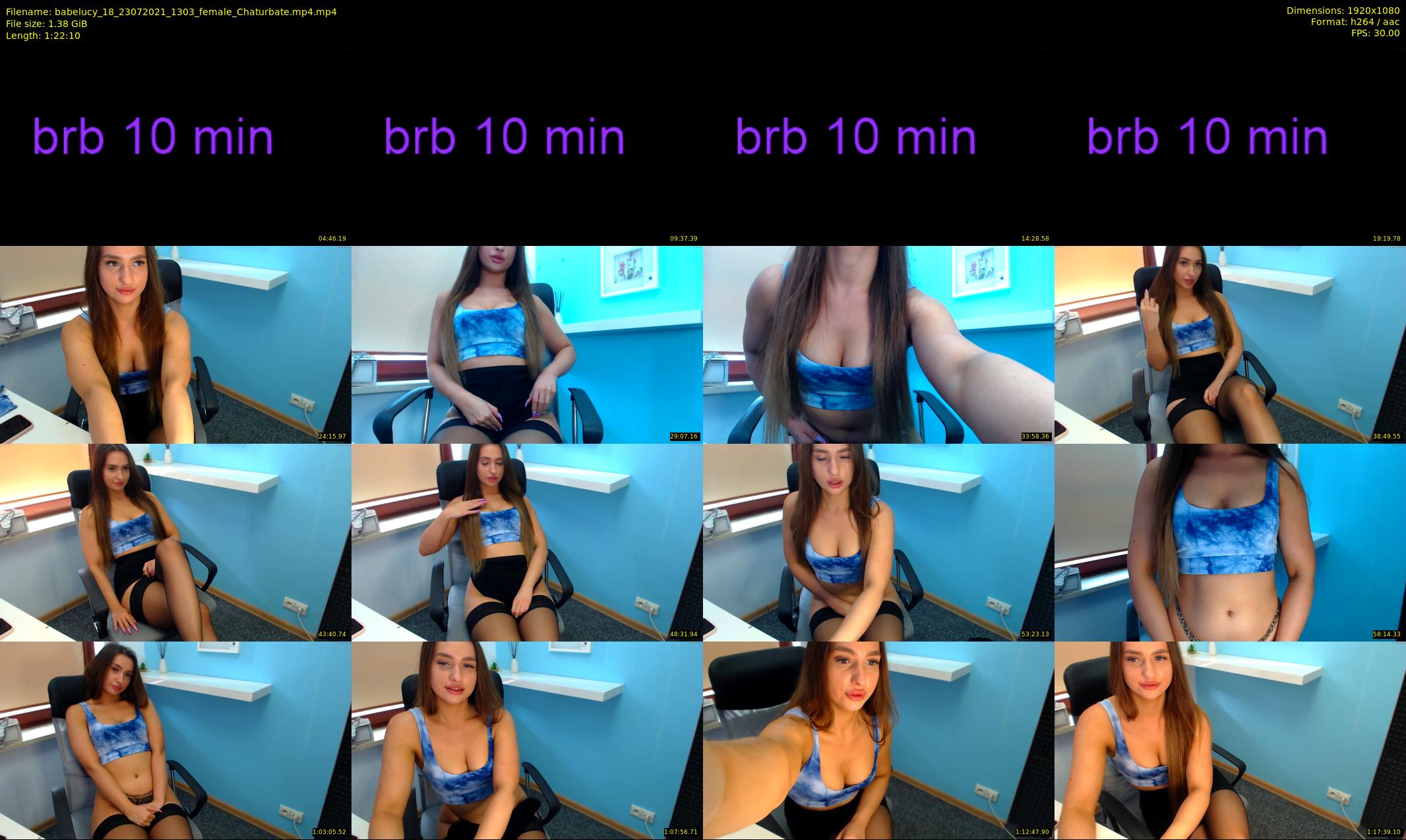 babelucy_18 — 83 minute Chaturbate female cam show recording, 1080p, Jul 23, 2021