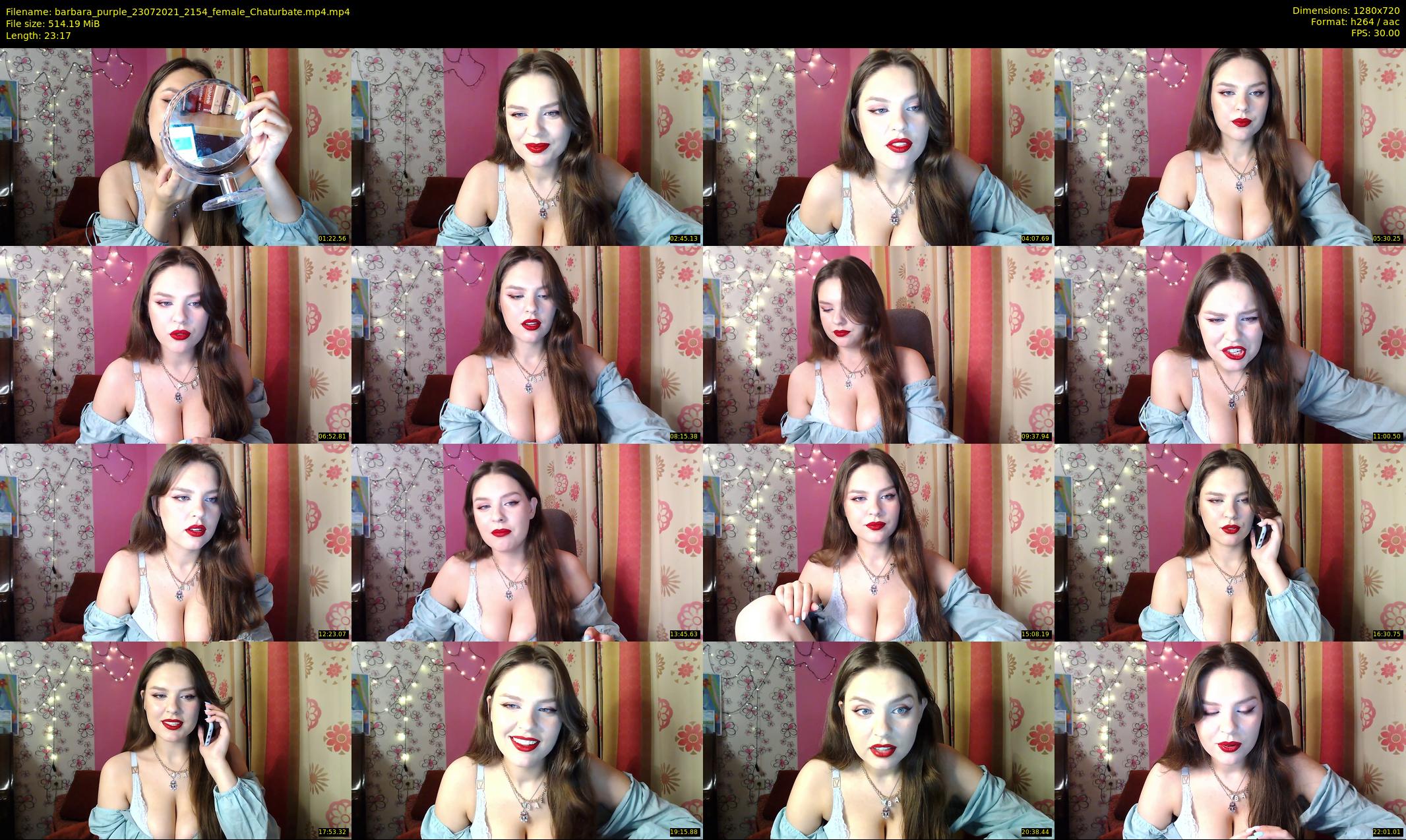 barbara_purple — 24 minute Chaturbate female cam show recording, 720p, Jul 23, 2021