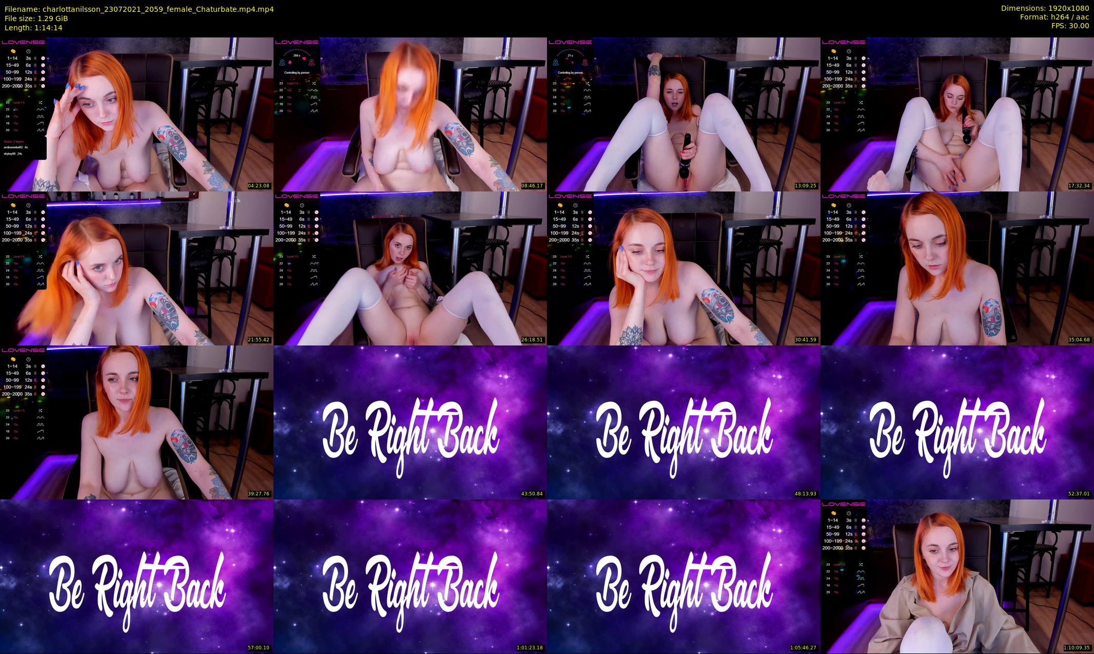 charlottanilsson — 75 minute Chaturbate female cam show recording, 1080p, Jul 23, 2021
