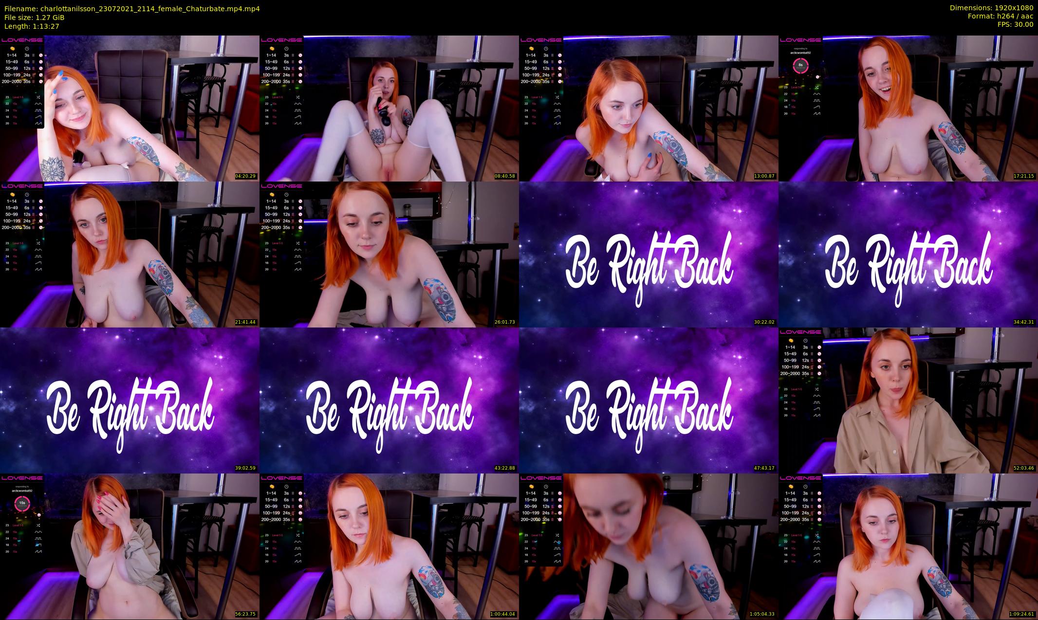 charlottanilsson — 74 minute Chaturbate female cam show recording, 1080p, Jul 23, 2021