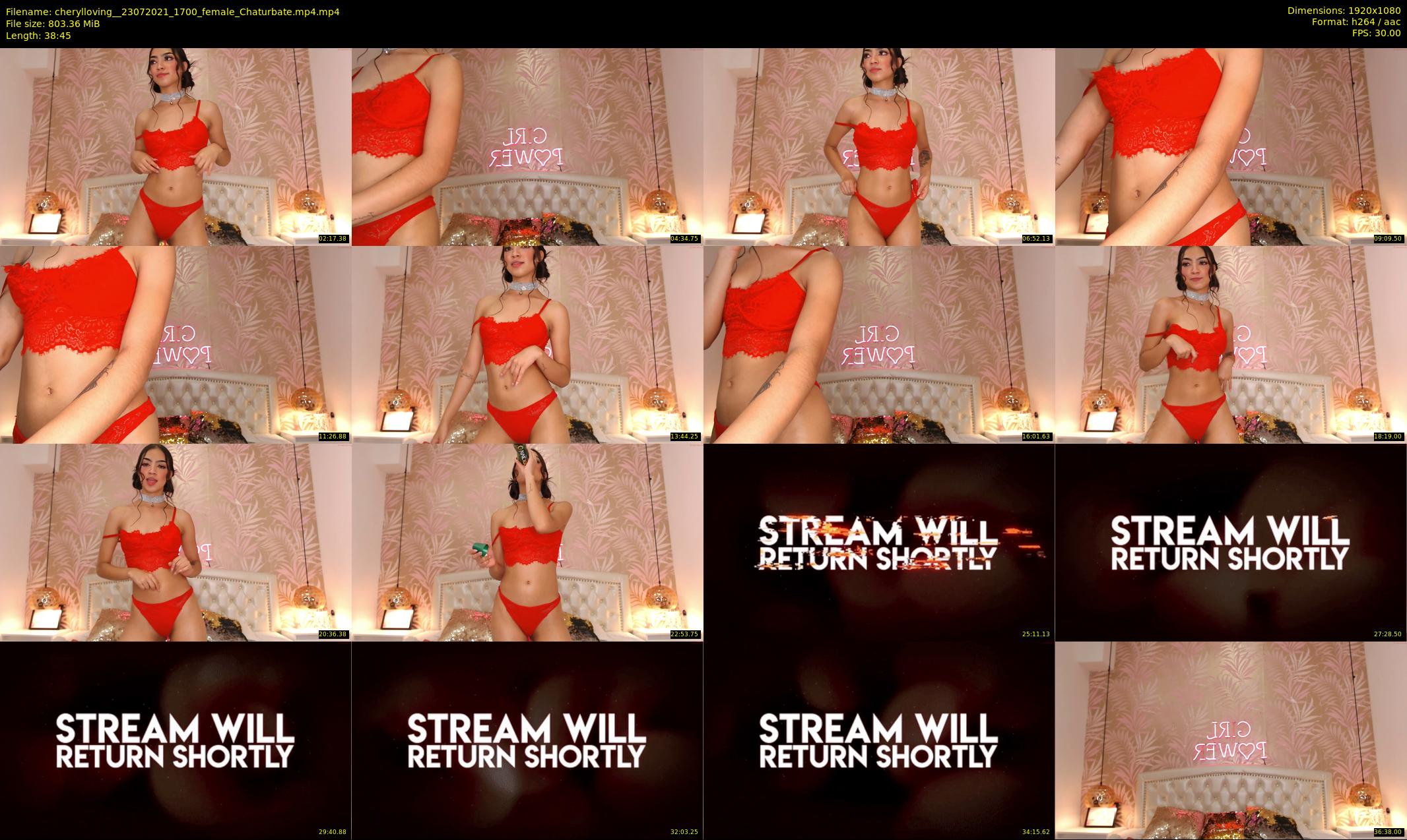 cherylloving_ — 39 minute Chaturbate female cam show recording, 1080p, Jul 23, 2021