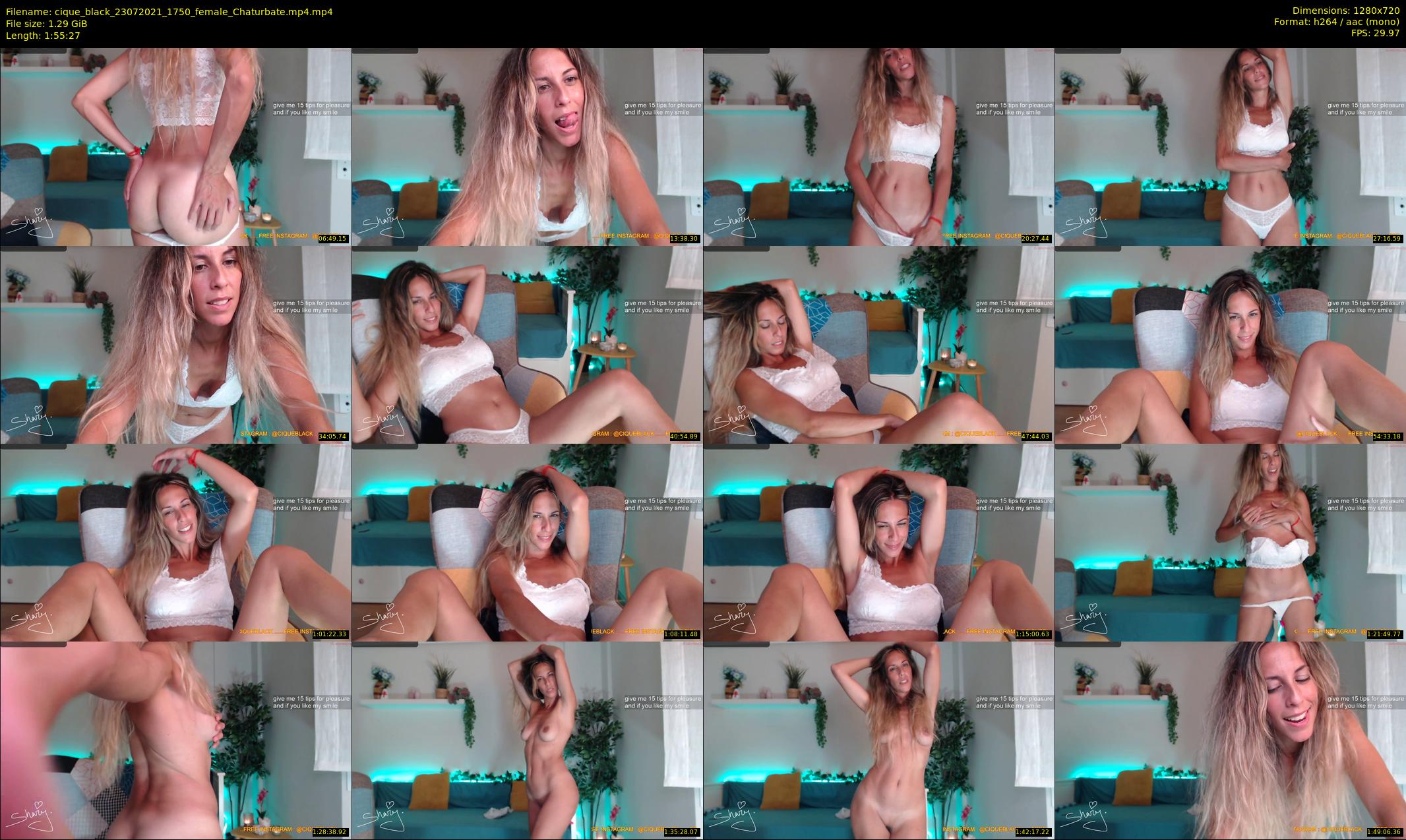 cique_black — 116 minute Chaturbate female cam show recording, 720p, Jul 23, 2021