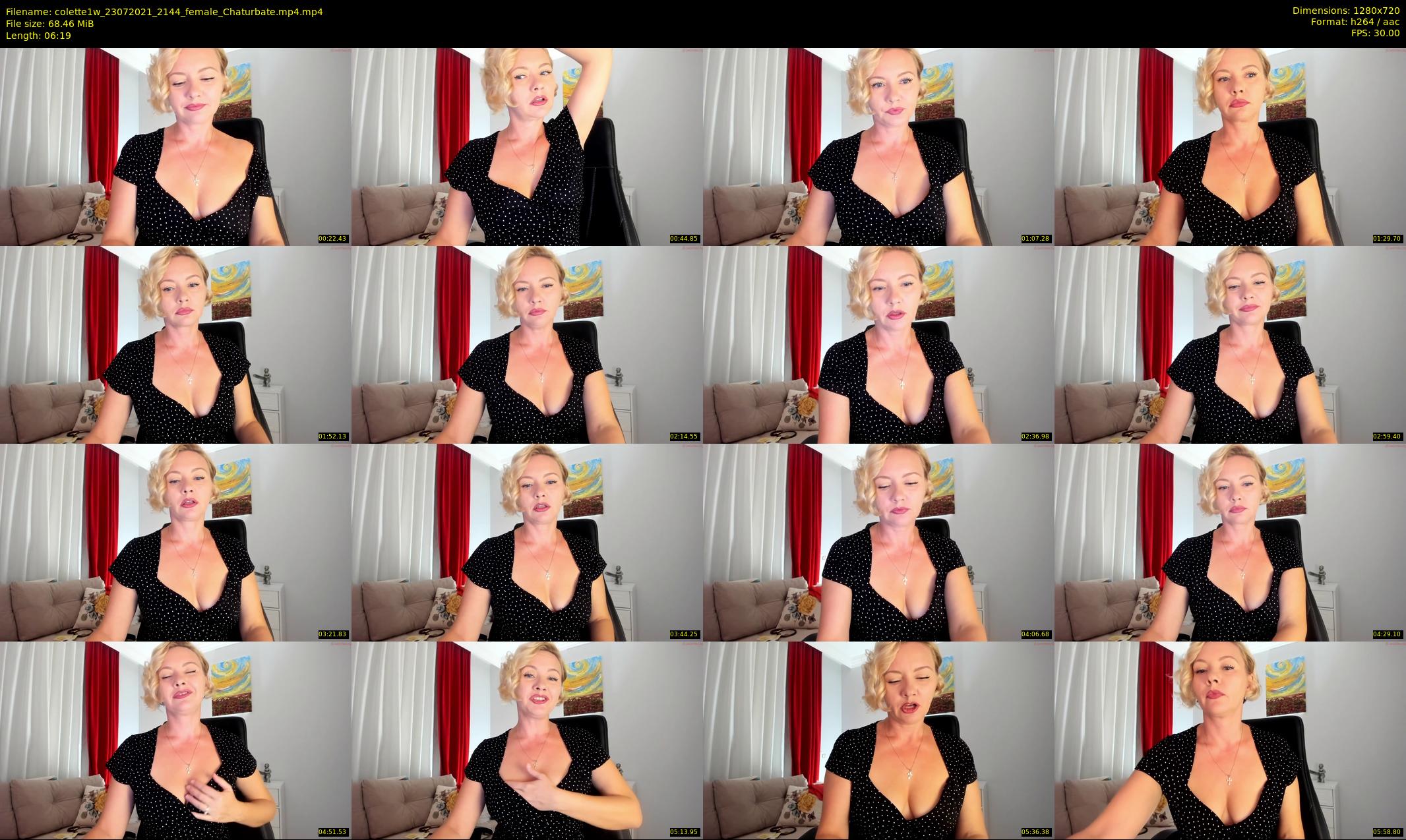 colette1w — 7 minute Chaturbate female cam show recording, 720p, Jul 23, 2021