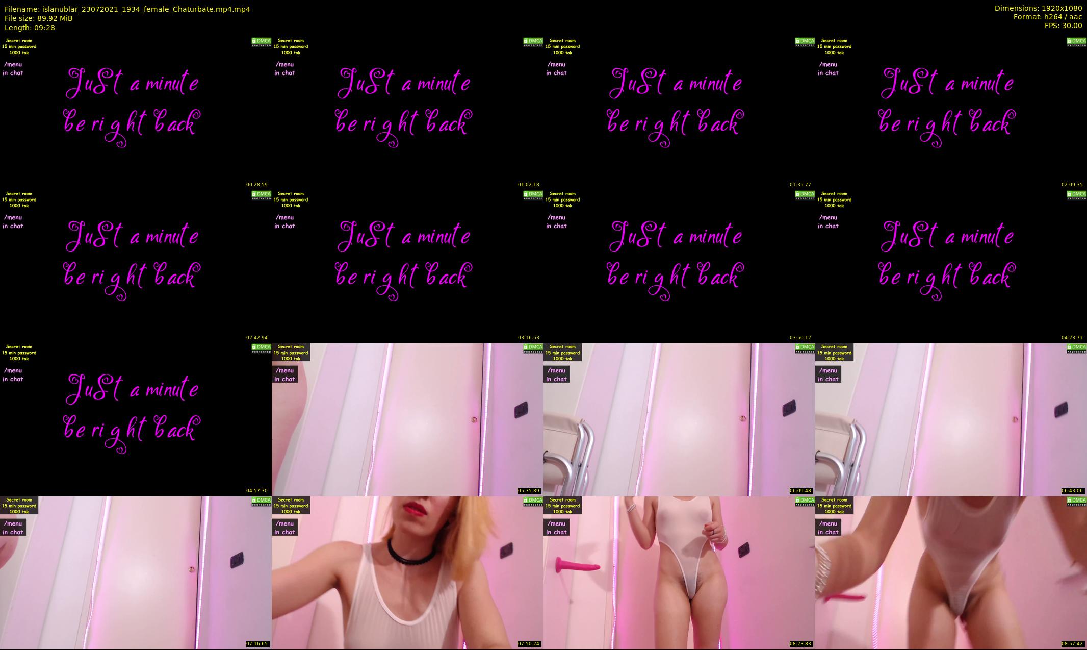 islanublar — 10 minute Chaturbate female cam show recording, 1080p, Jul 23, 2021
