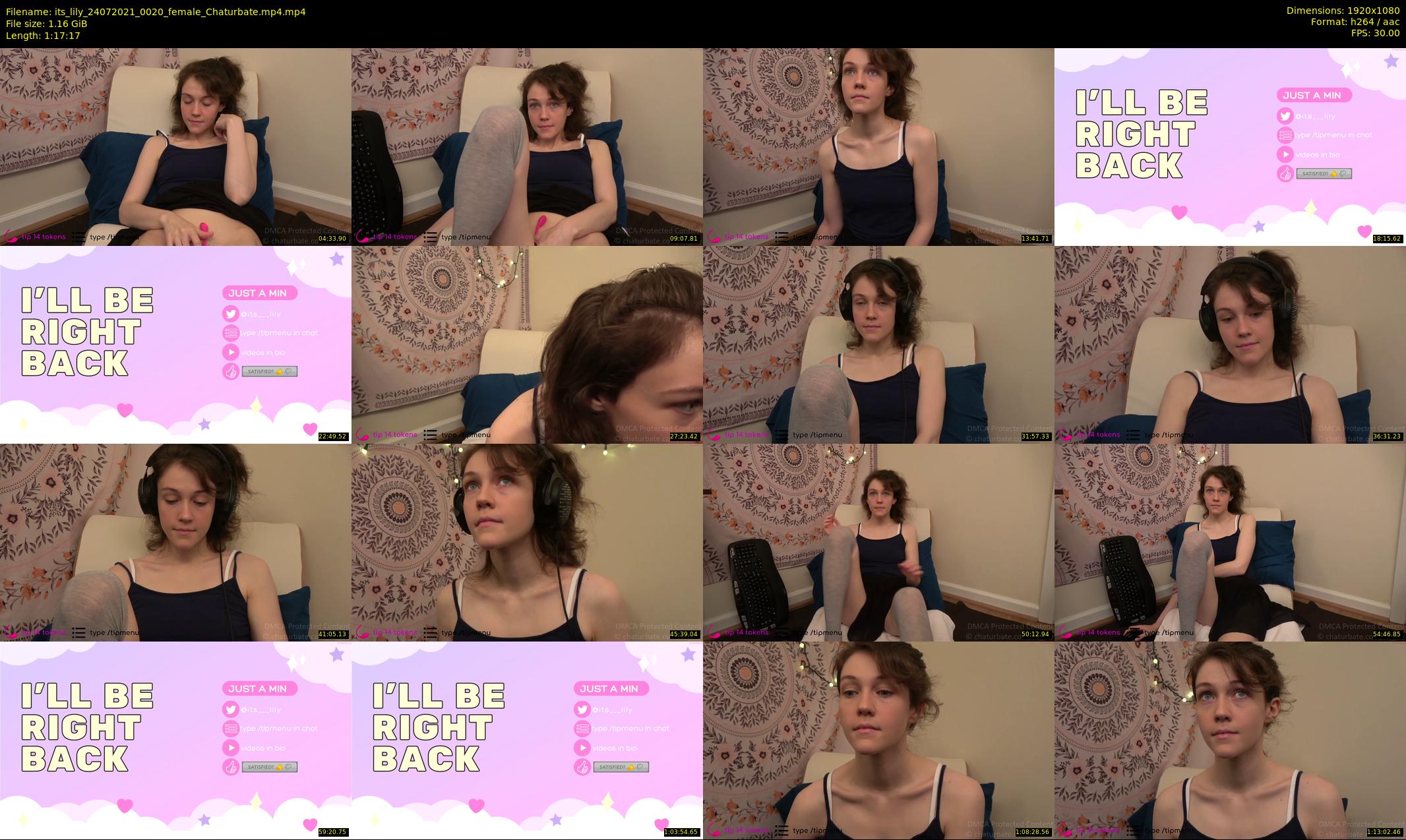 its_lily — 78 minute Chaturbate female cam show recording, 1080p, Jul 24, 2021
