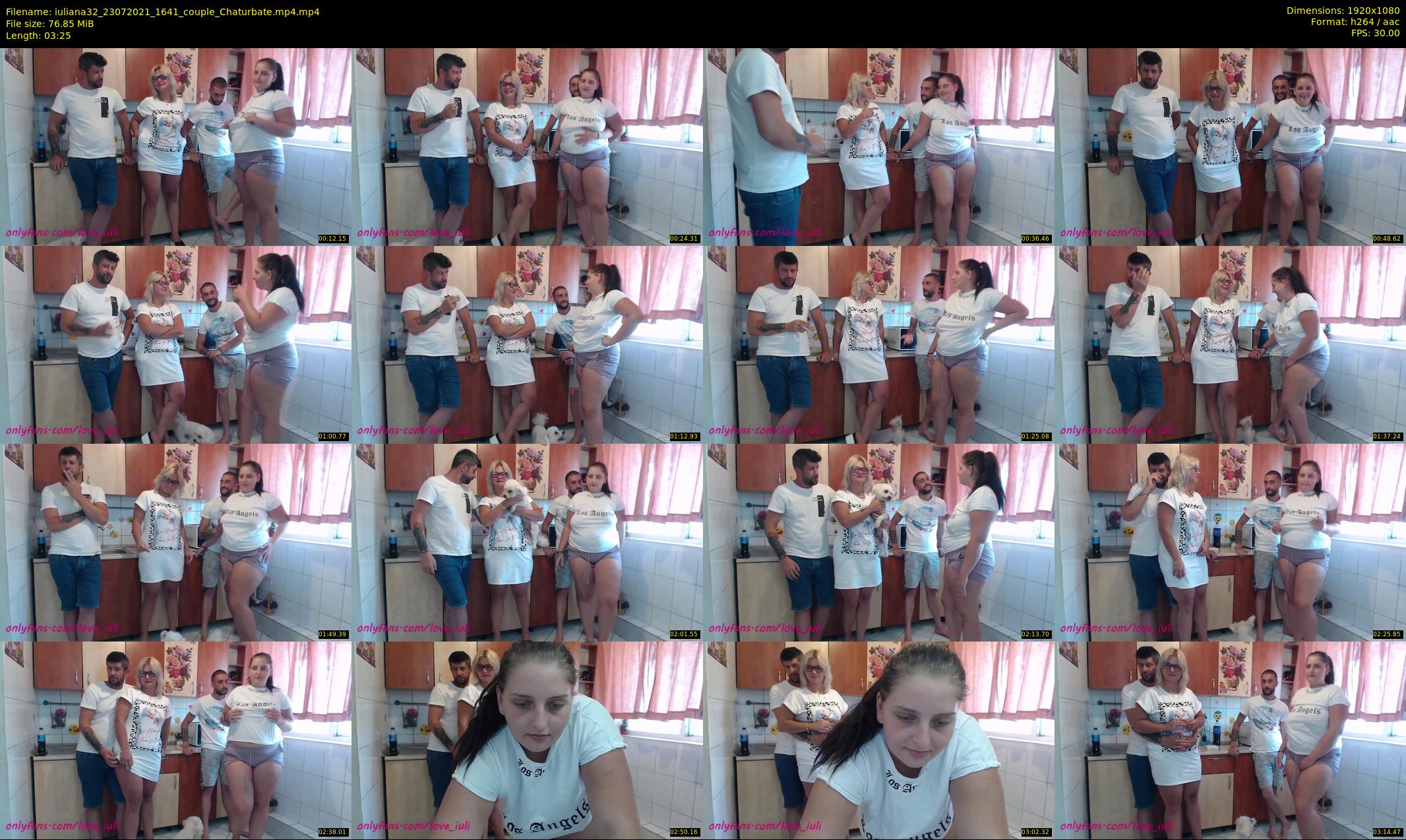 iuliana32 — 4 minute Chaturbate couple cam show recording, 1080p, Jul 23, 2021