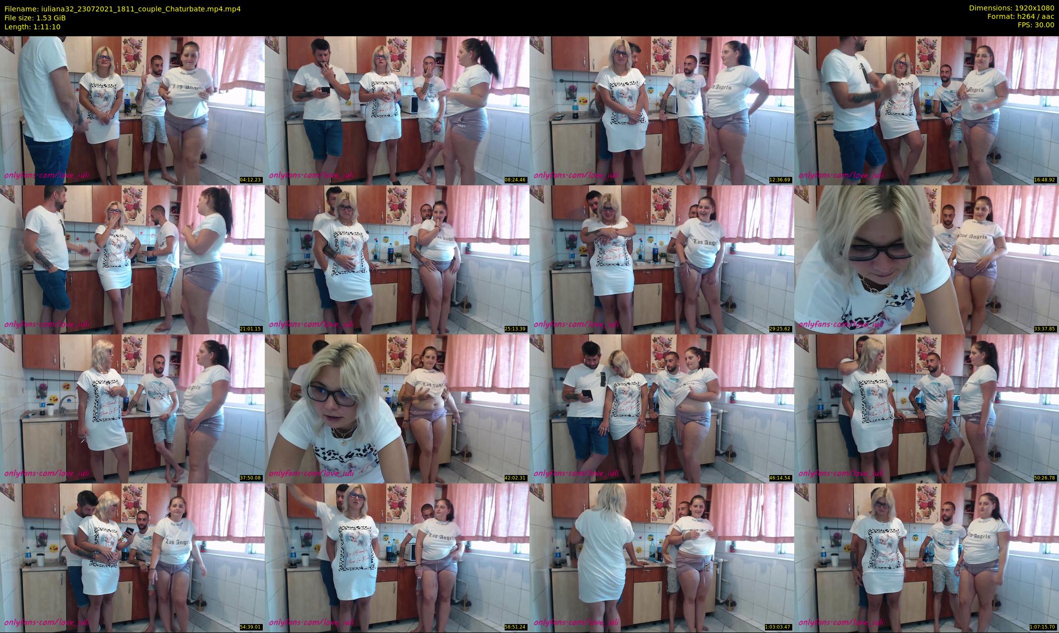 iuliana32 — 72 minute Chaturbate couple cam show recording, 1080p, Jul 23, 2021
