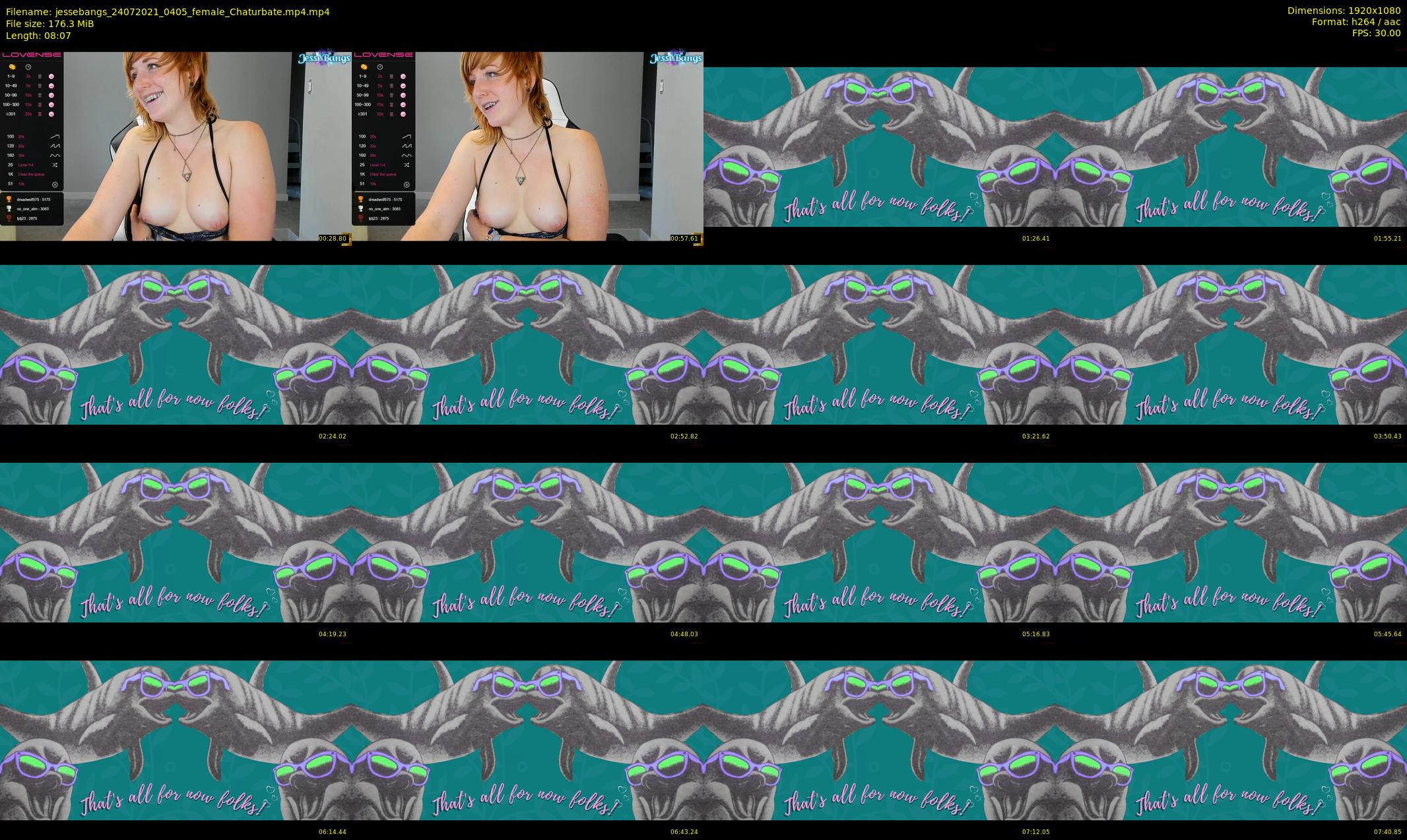 jessebangs — 9 minute Chaturbate female cam show recording, 1080p, Jul 24, 2021