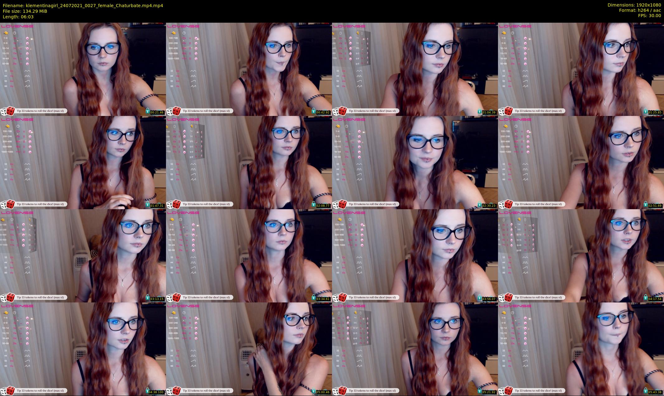 klementinagirl — 7 minute Chaturbate female cam show recording, 1080p, Jul 24, 2021
