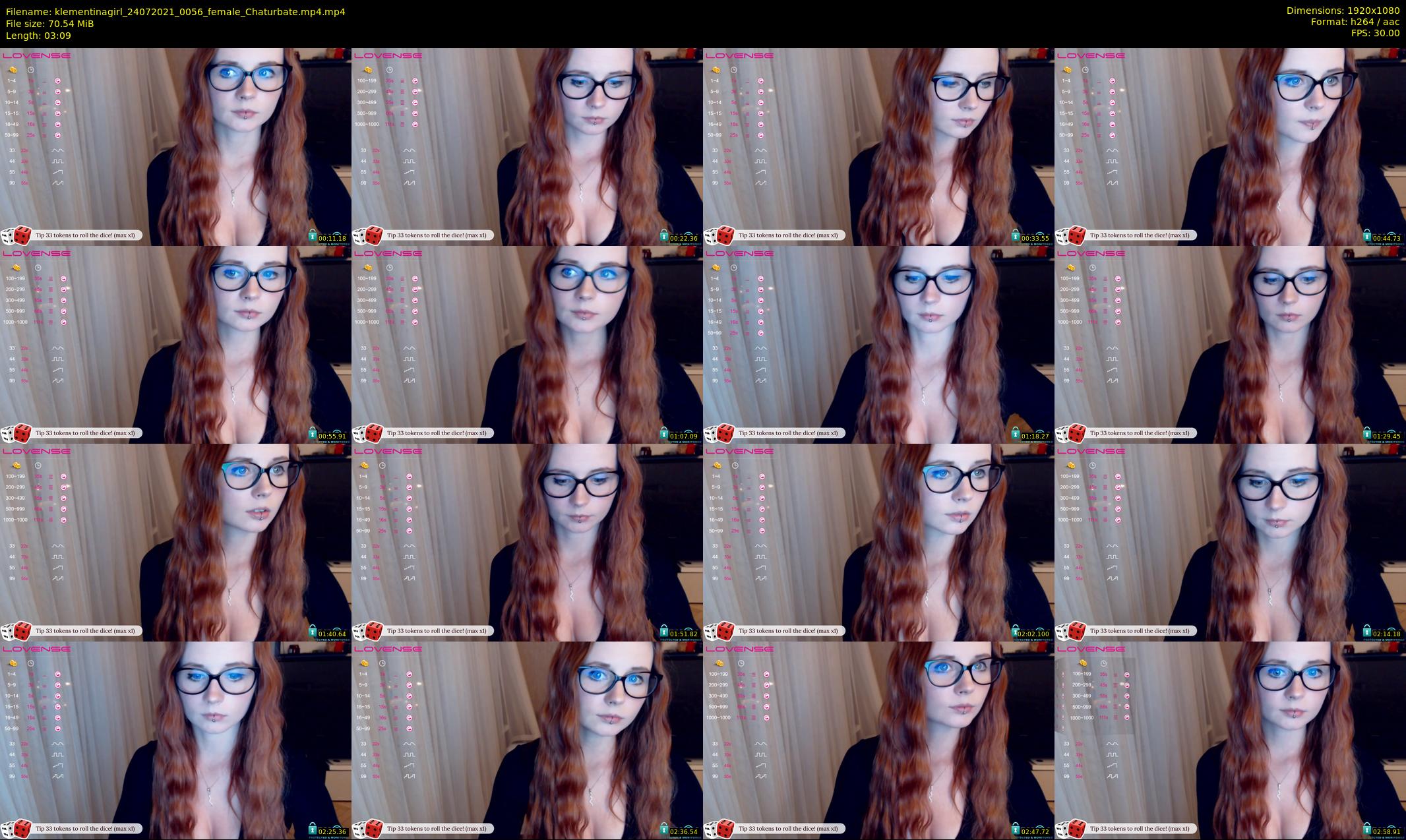 klementinagirl — 4 minute Chaturbate female cam show recording, 1080p, Jul 24, 2021