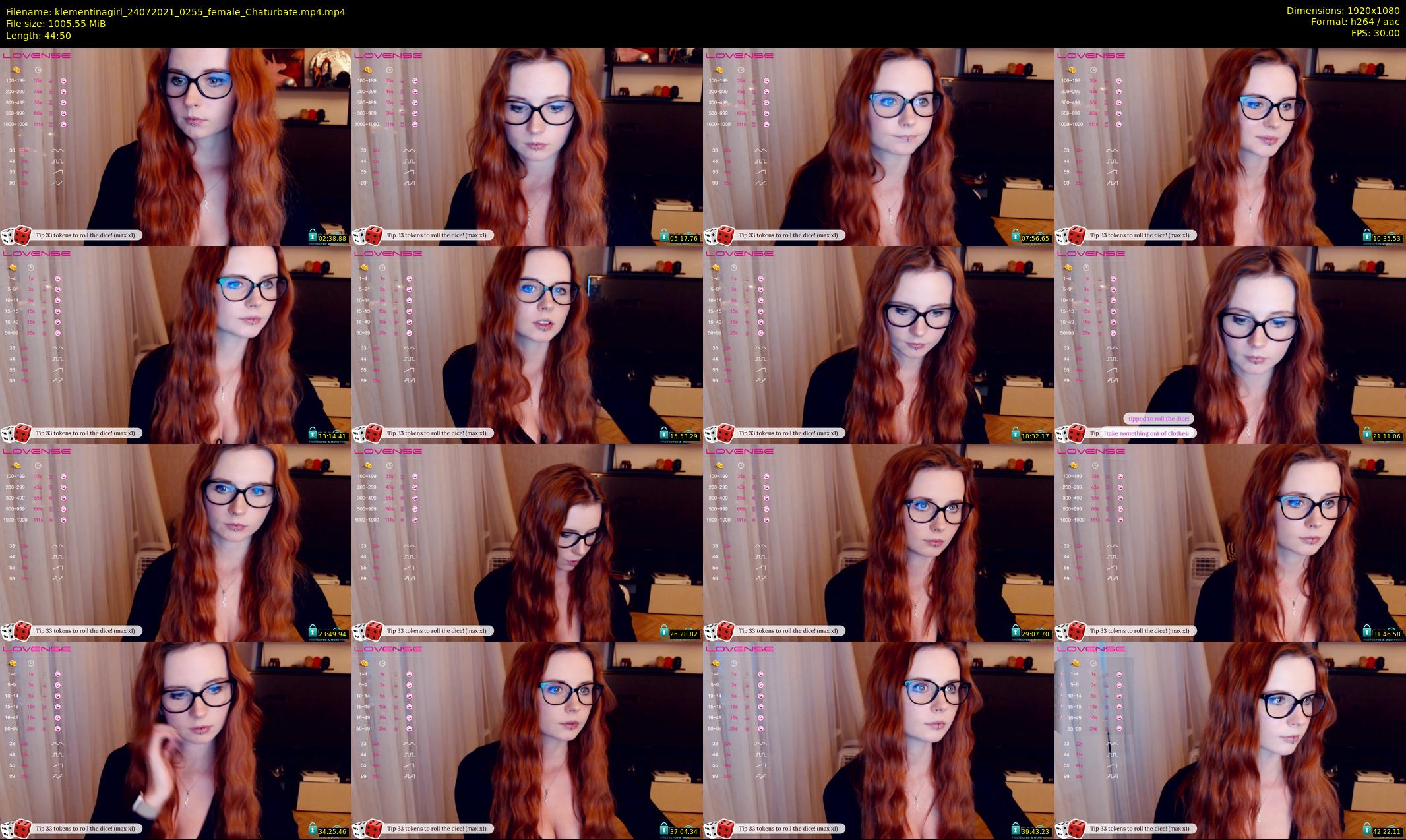 klementinagirl — 45 minute Chaturbate female cam show recording, 1080p, Jul 24, 2021