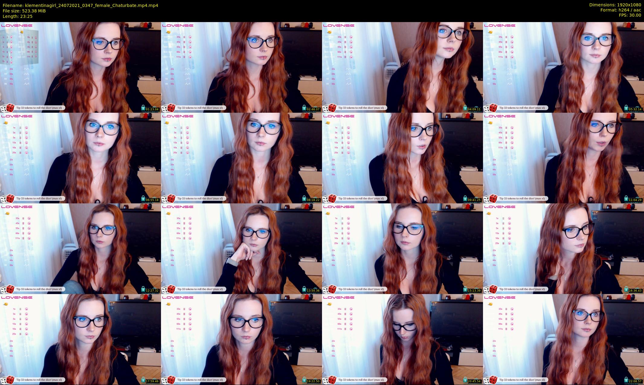 klementinagirl — 24 minute Chaturbate female cam show recording, 1080p, Jul 24, 2021