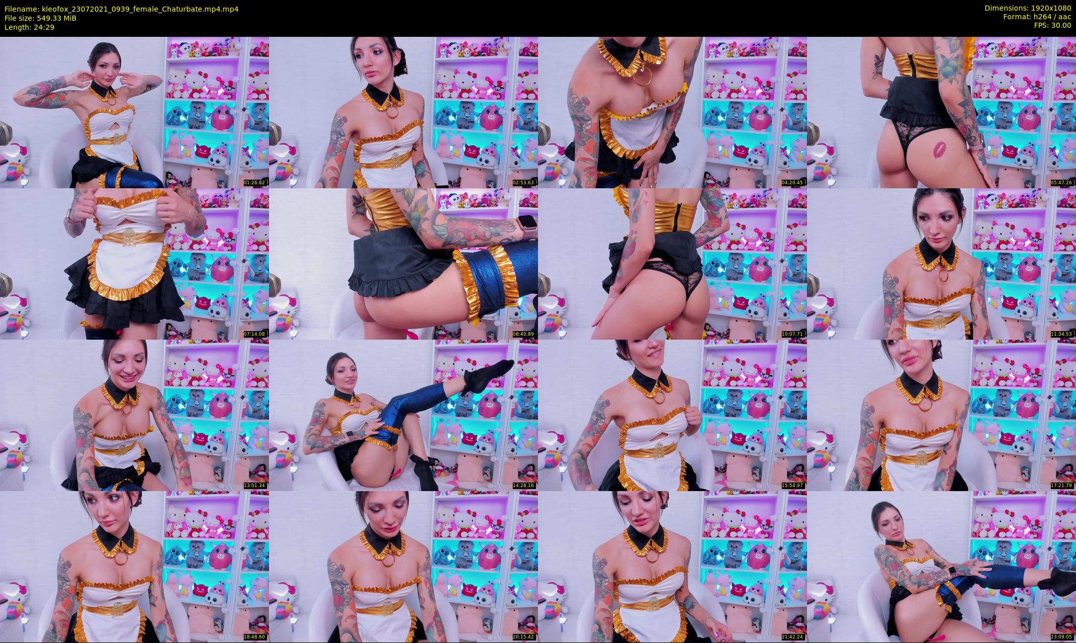 kleofox — 25 minute Chaturbate female cam show recording, 1080p, Jul 23, 2021
