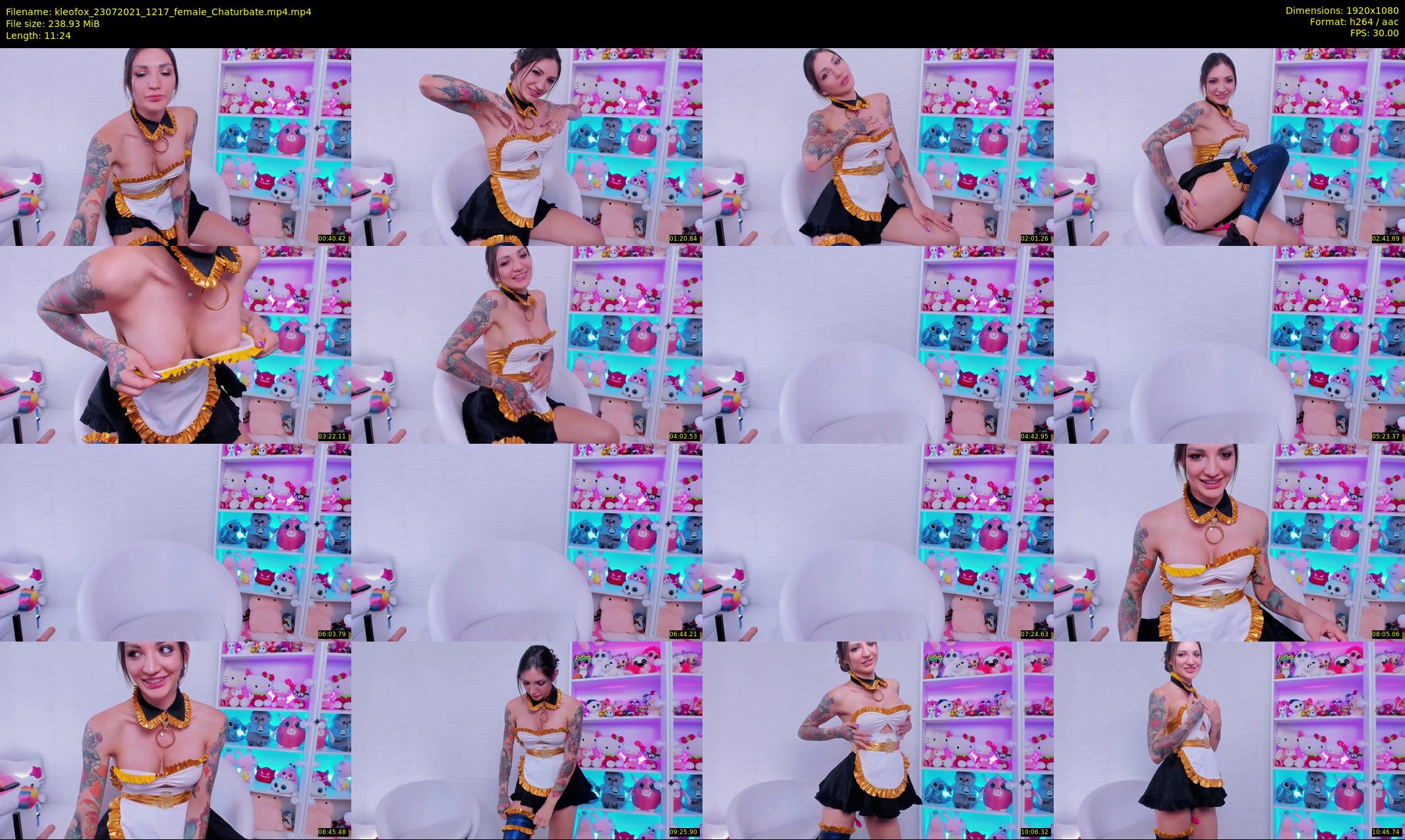 kleofox — 12 minute Chaturbate female cam show recording, 1080p, Jul 23, 2021