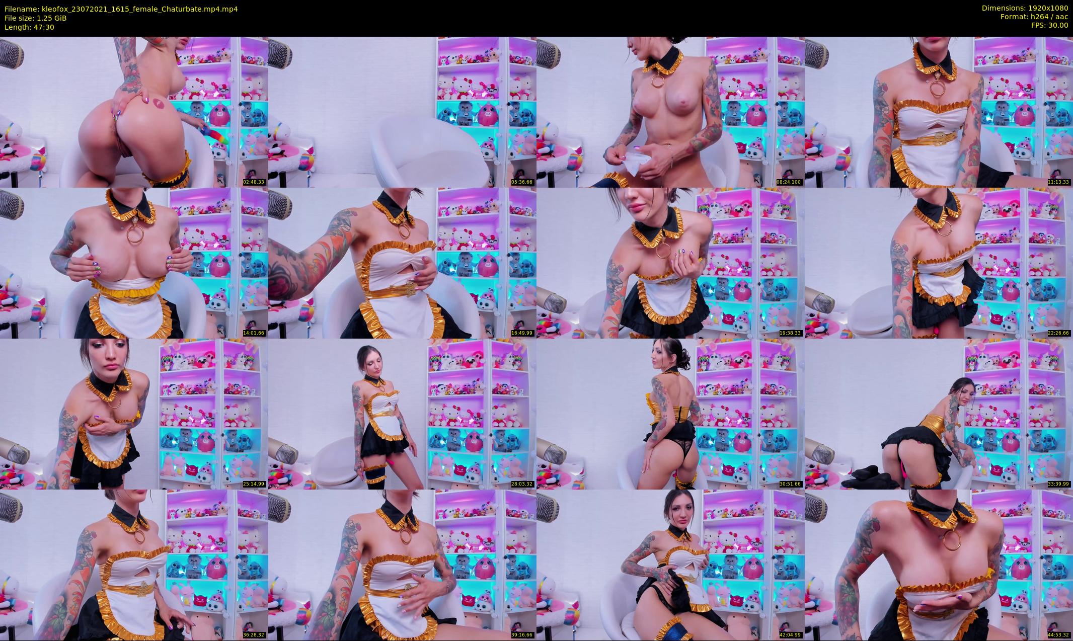 kleofox — 48 minute Chaturbate female cam show recording, 1080p, Jul 23, 2021