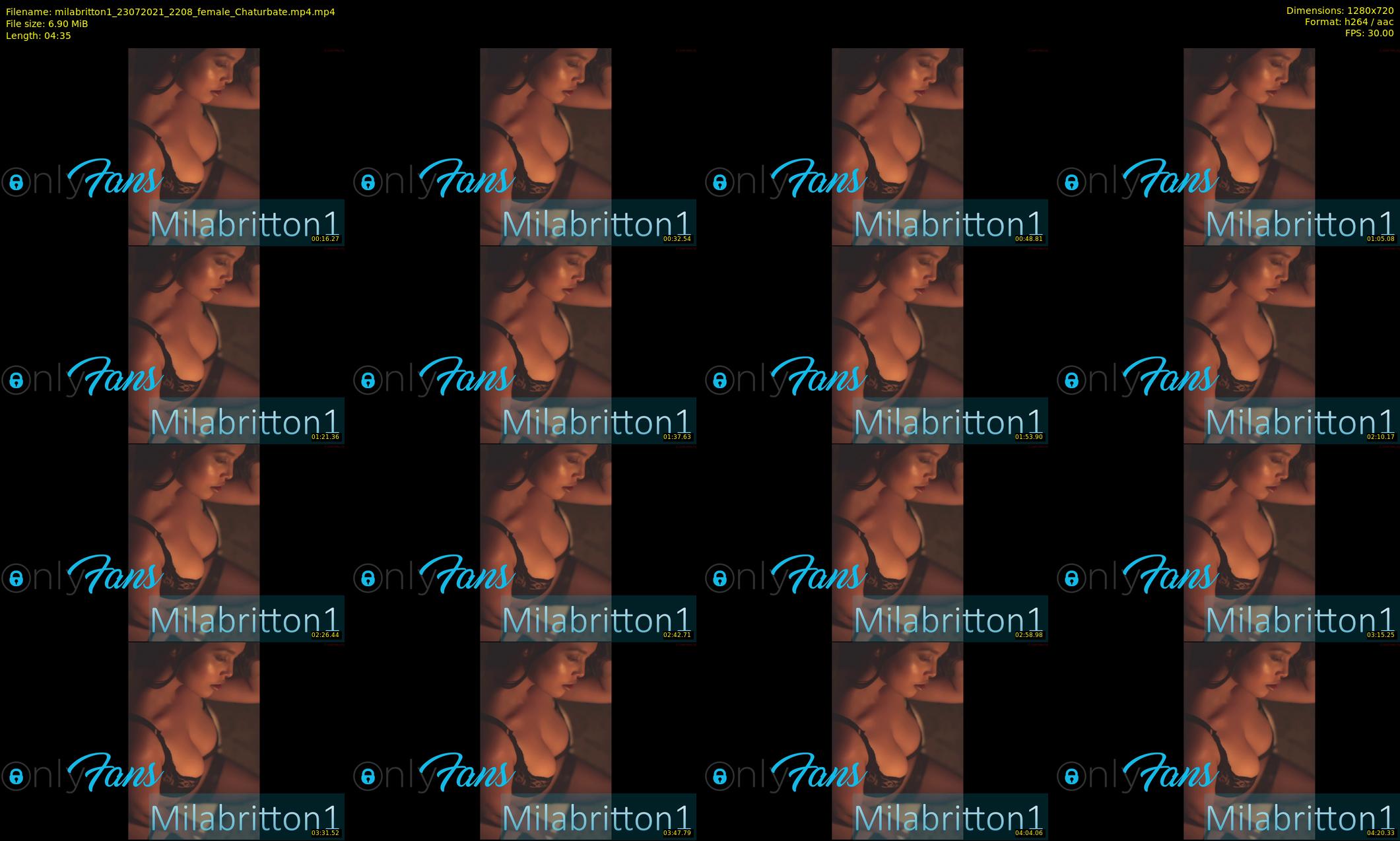 milabritton1 — 5 minute Chaturbate female cam show recording, 720p, Jul 23, 2021