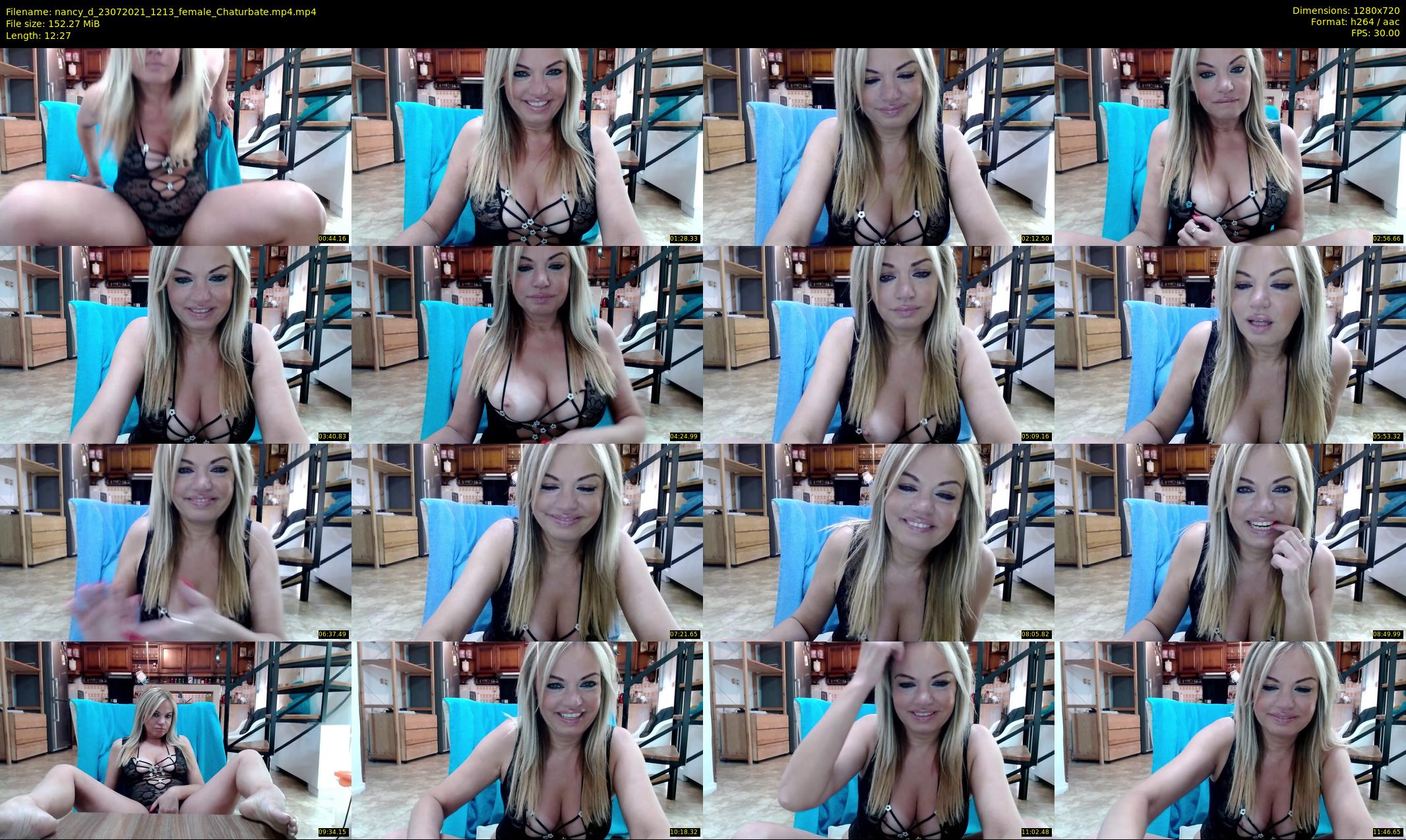 nancy_d — 13 minute Chaturbate female cam show recording, 720p, Jul 23, 2021