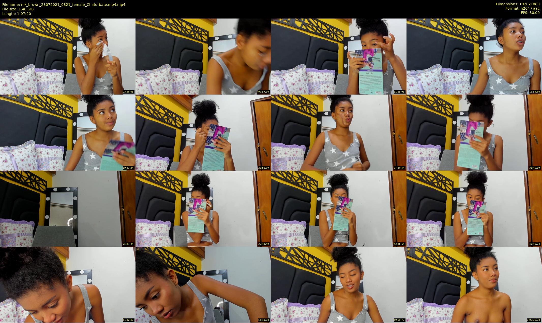 nix_brown — 68 minute Chaturbate female cam show recording, 1080p, Jul 23, 2021
