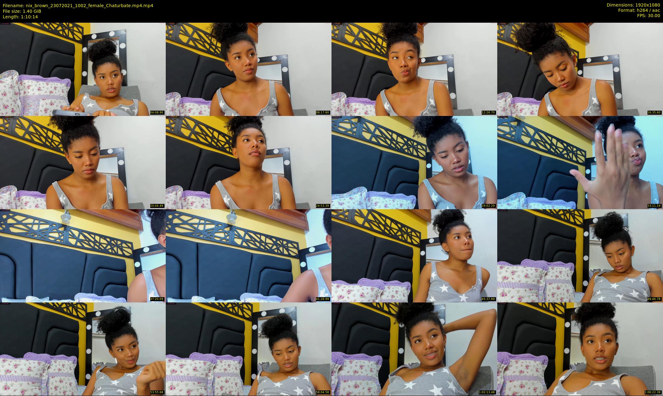 nix_brown — 71 minute Chaturbate female cam show recording, 1080p, Jul 23, 2021